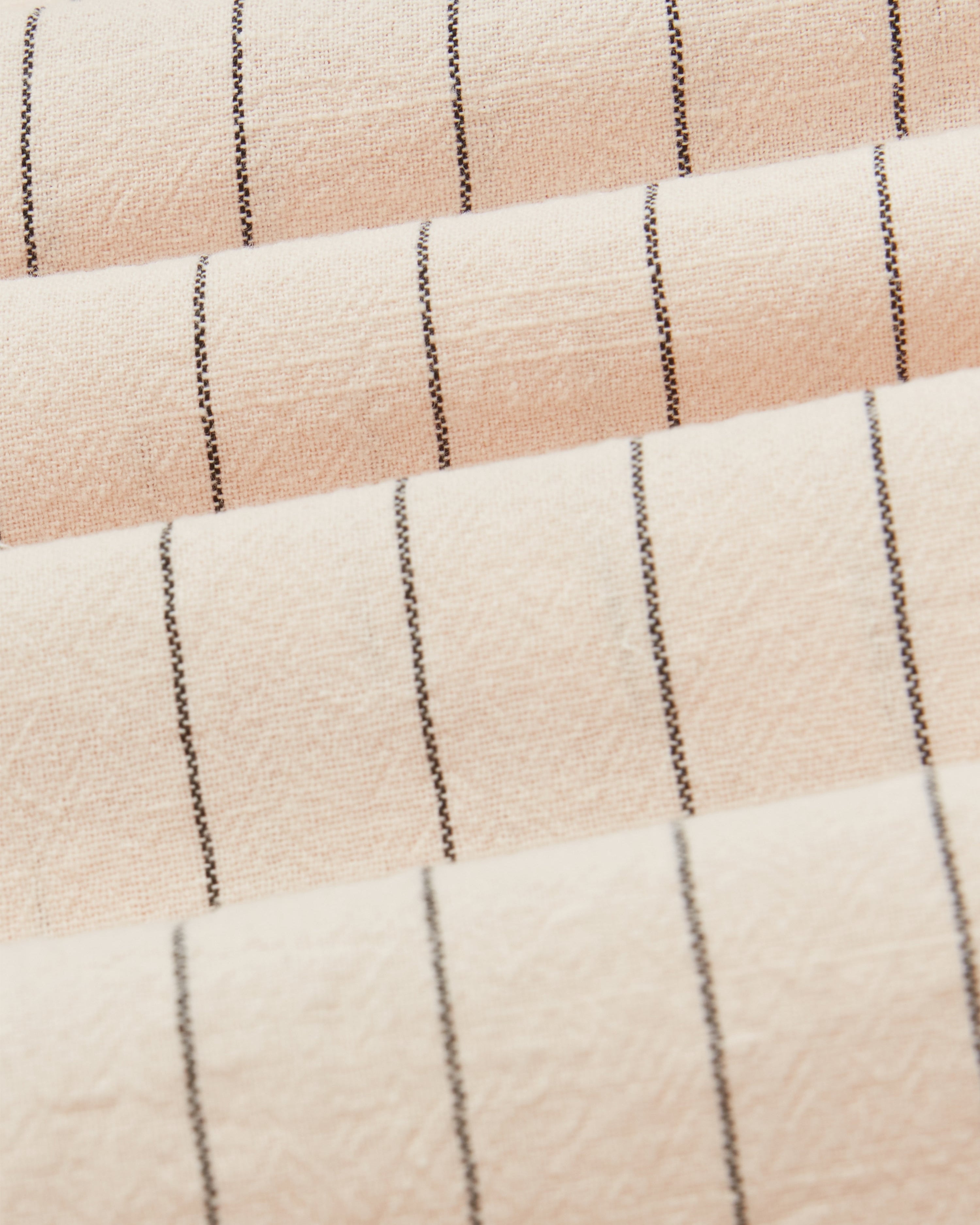 Beige Pinstriped Long Sleeve Shirt