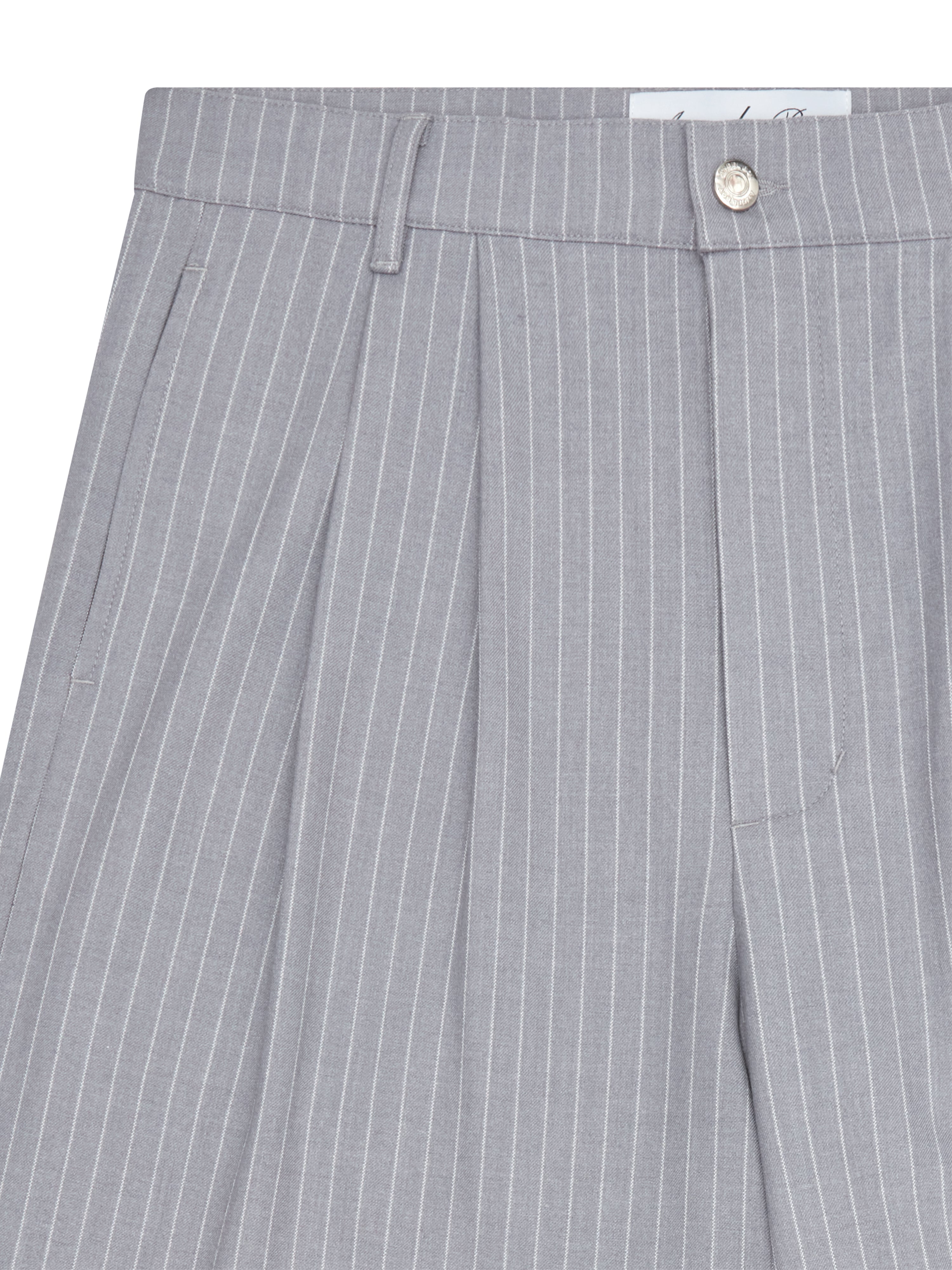 Grey Pinstripe Pants