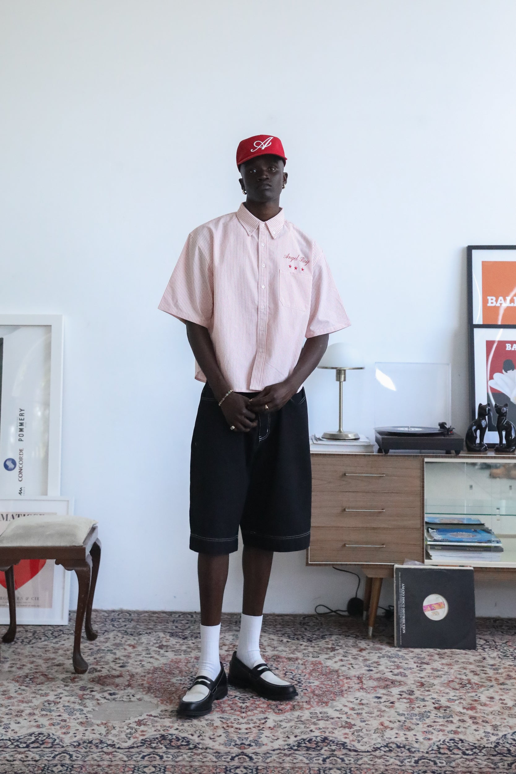 Angel Boy Black Denim Shorts