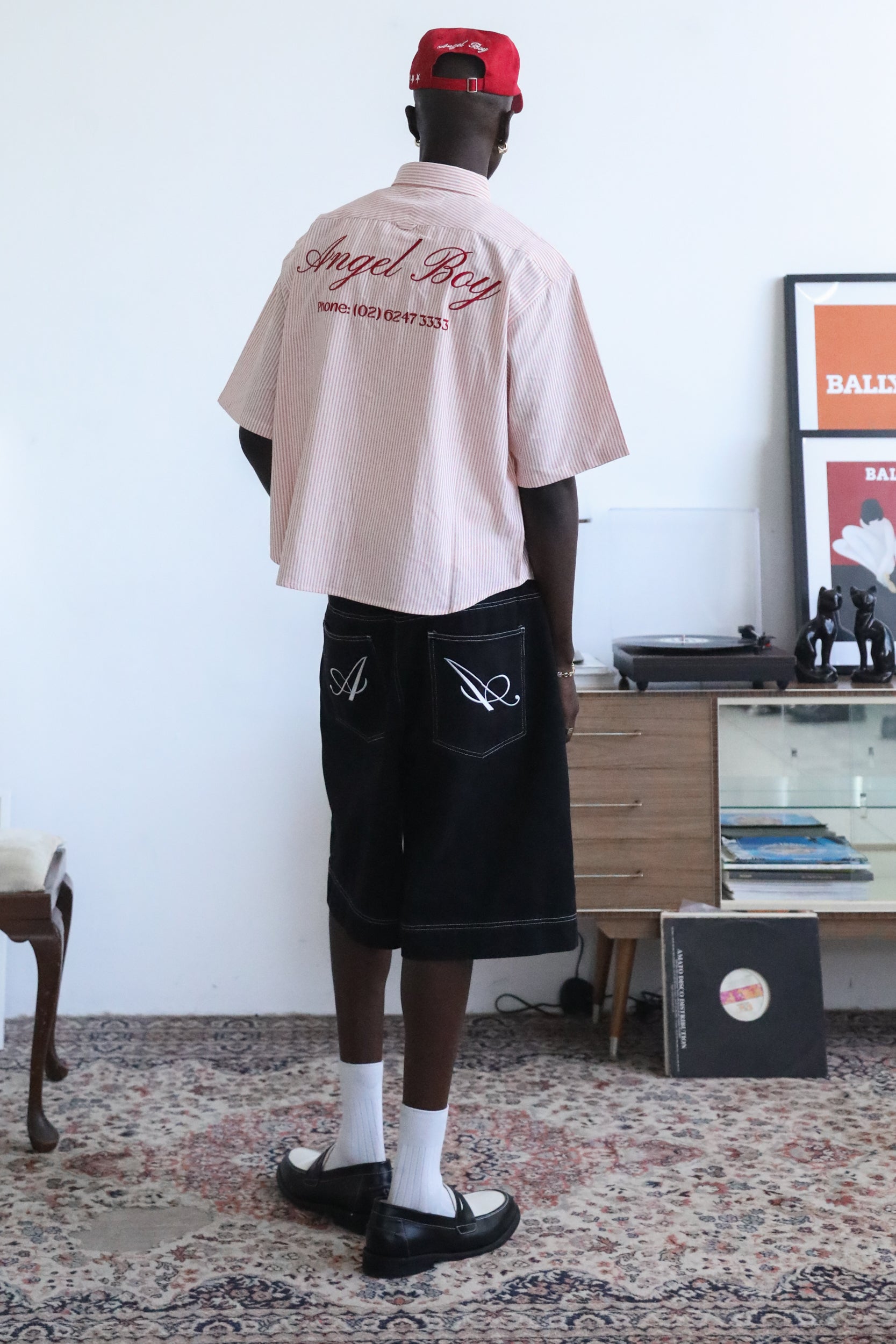 Angel Boy Black Denim Shorts