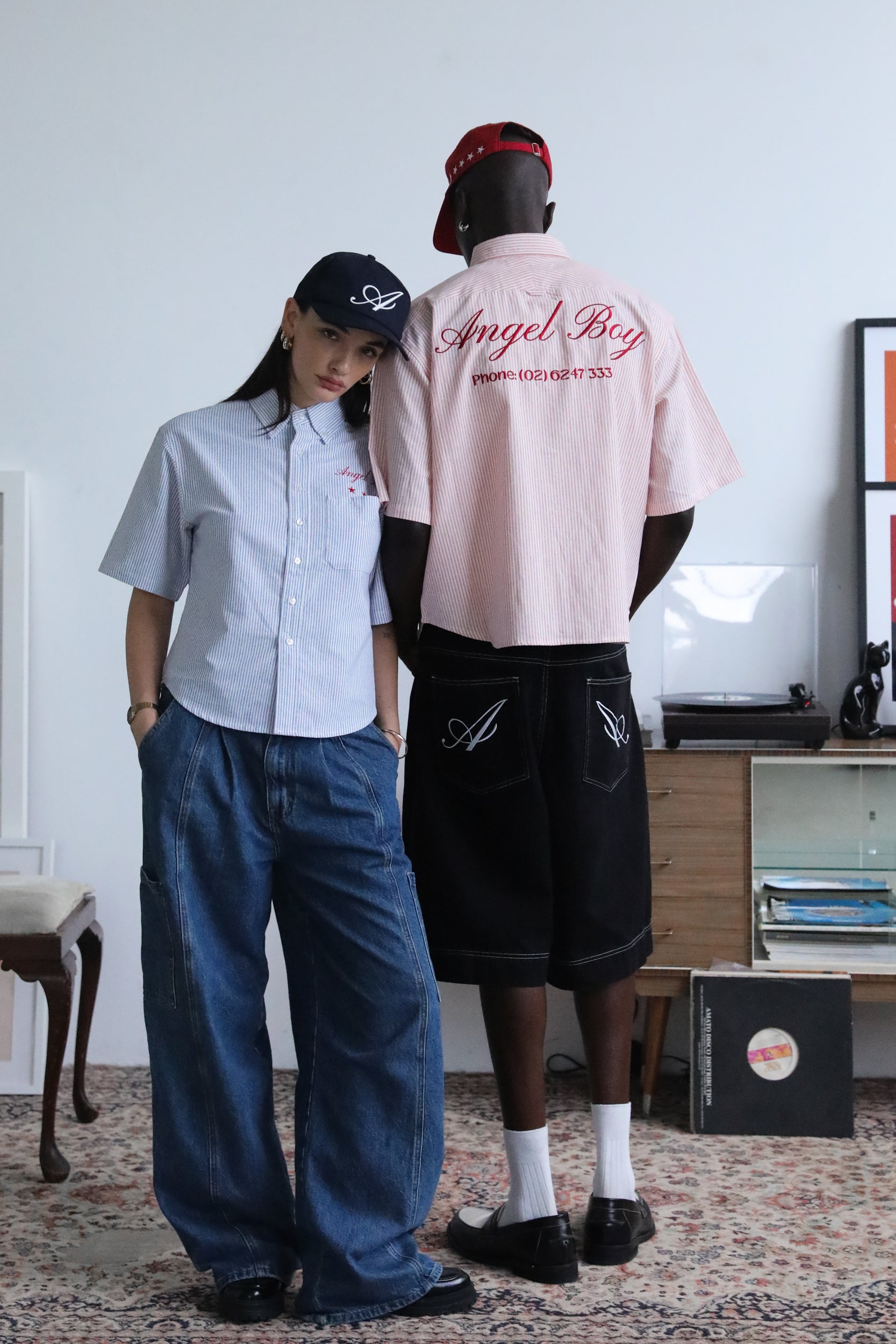 Angel Boy Black Denim Shorts