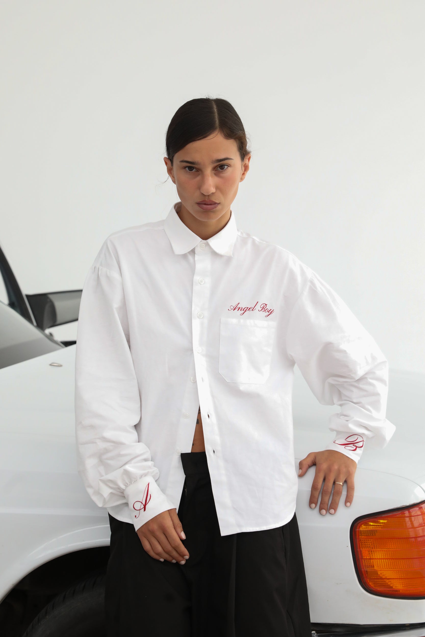 White Long Sleeve Button Up