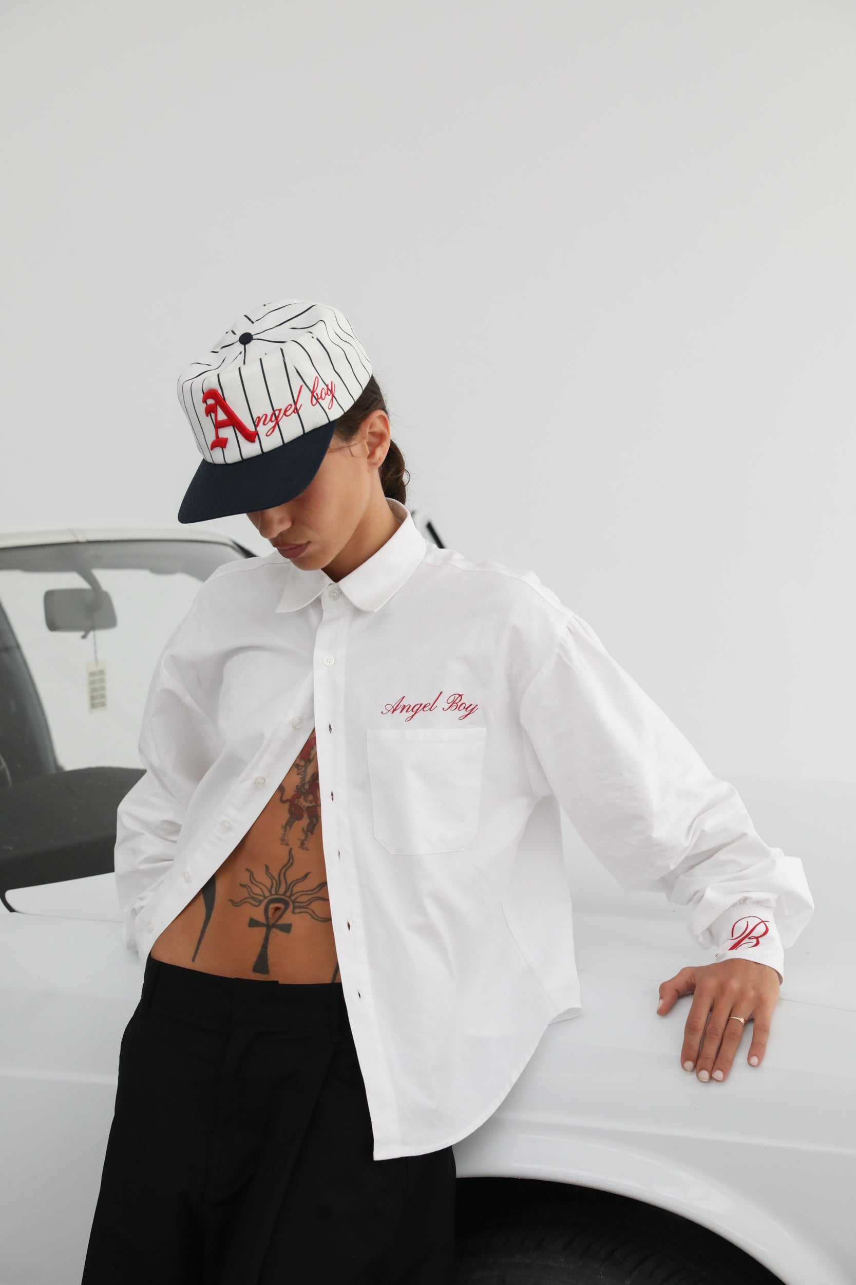 White Long Sleeve Button Up