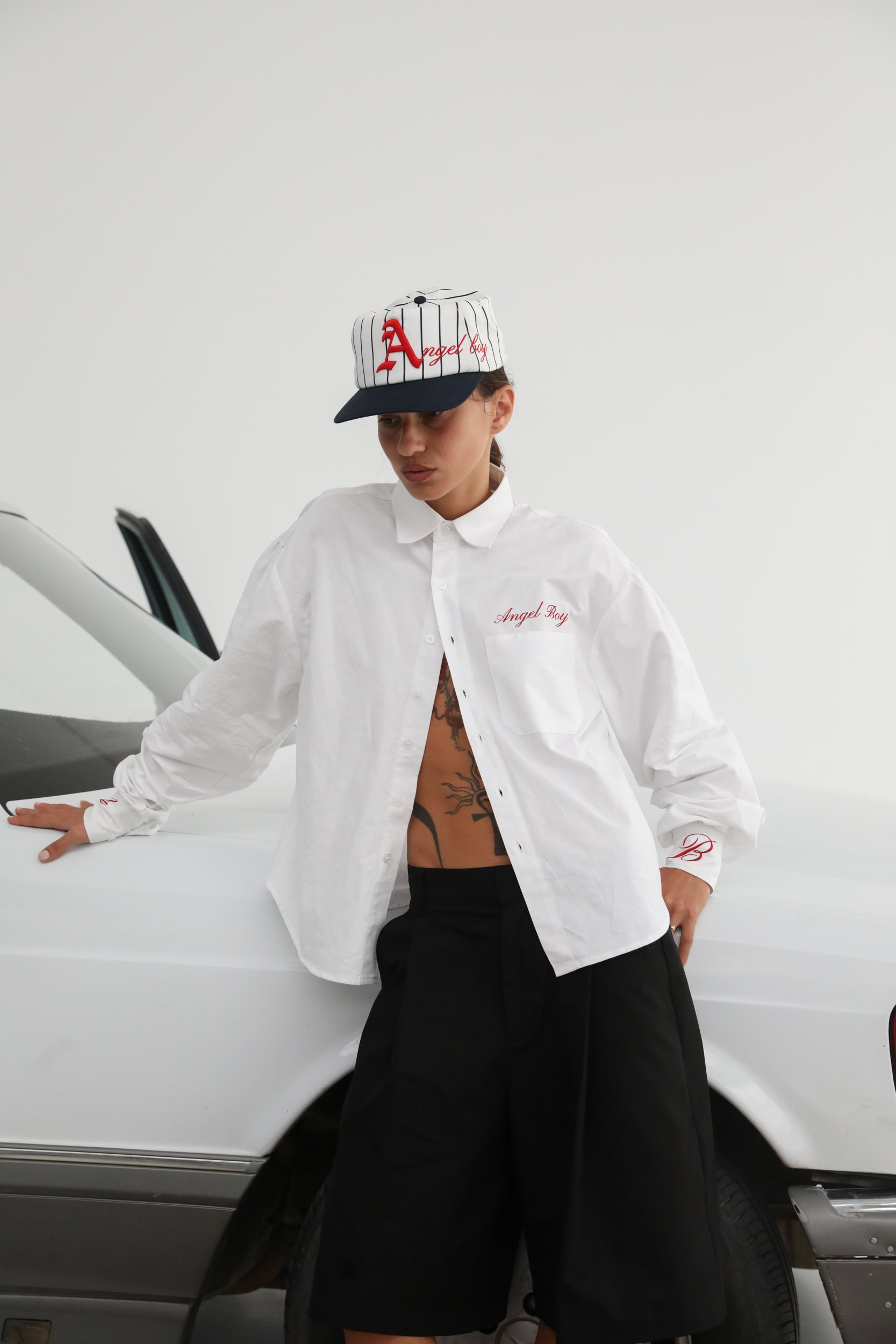 White Long Sleeve Button Up