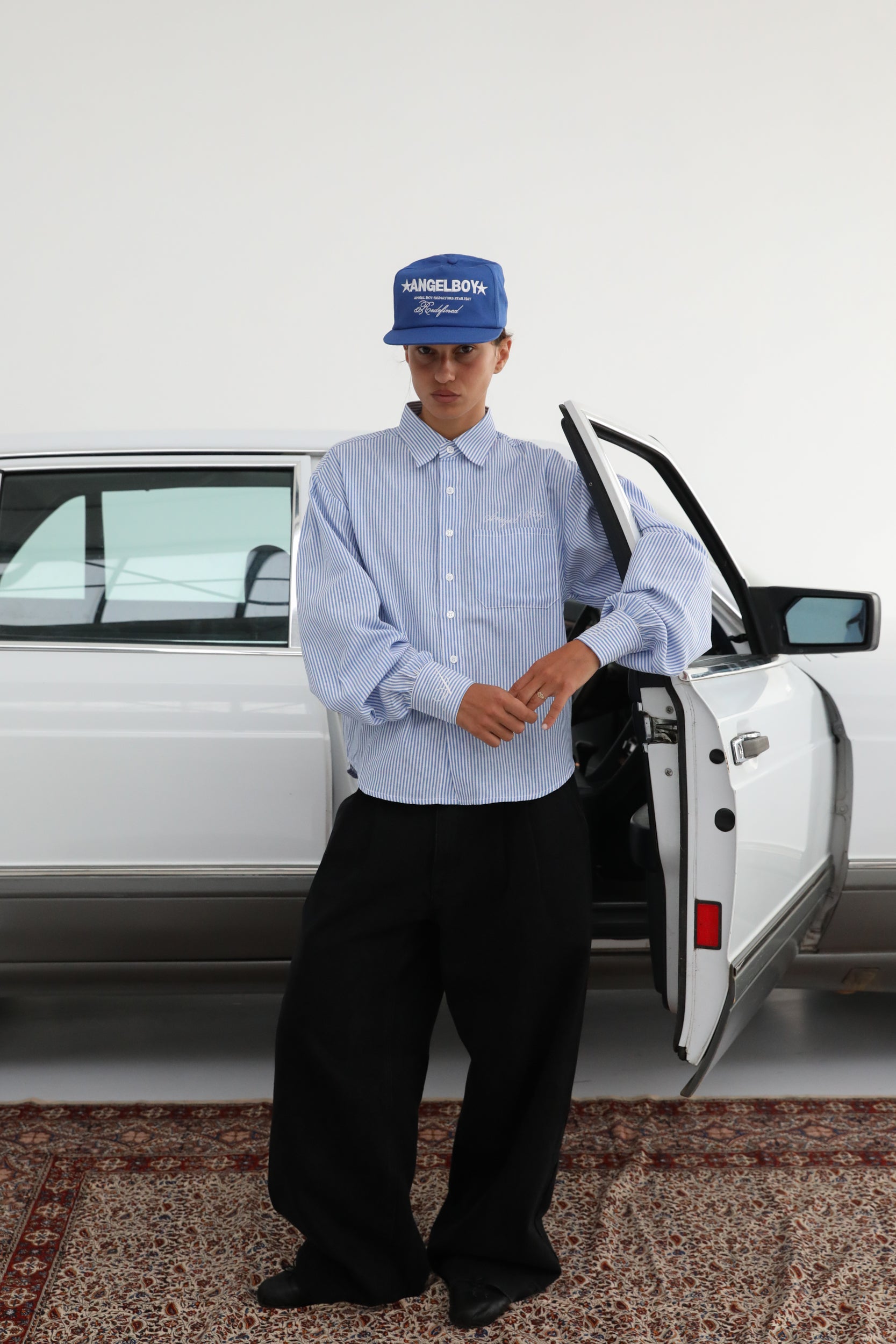 Pinstripe Long Sleeve Button Up