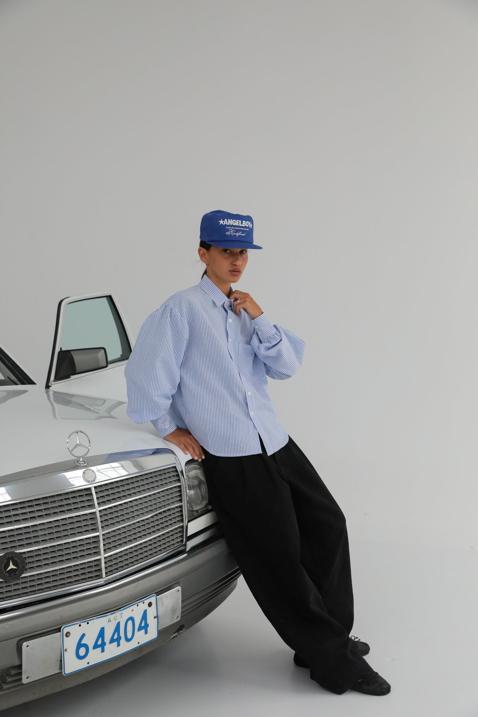 Pinstripe Long Sleeve Button Up