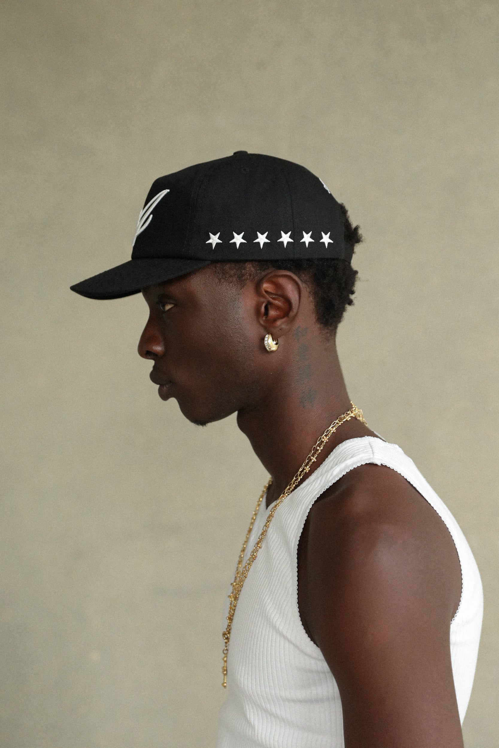 Black Signature Star Hat