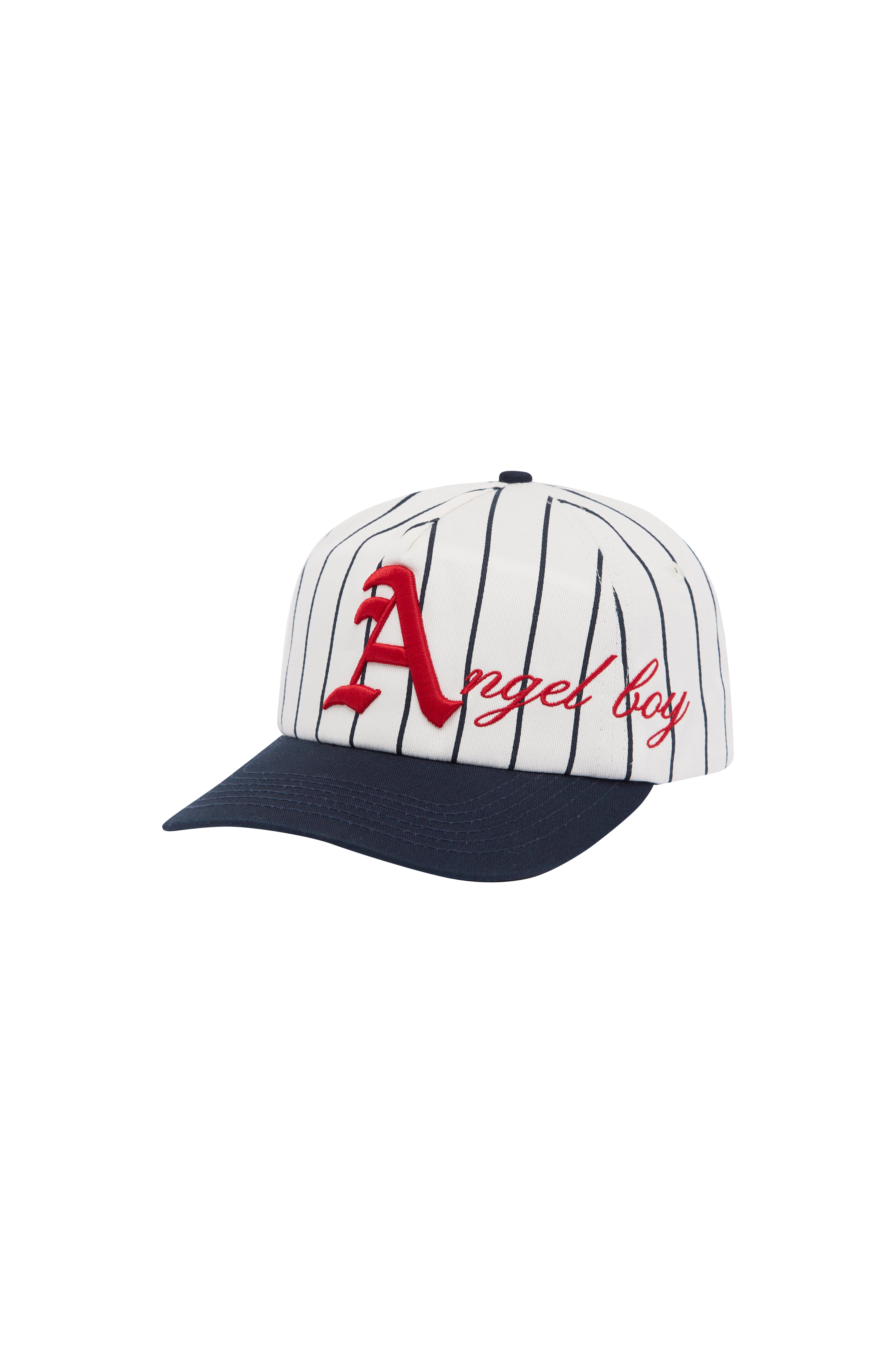 Pinstripe Script Hat