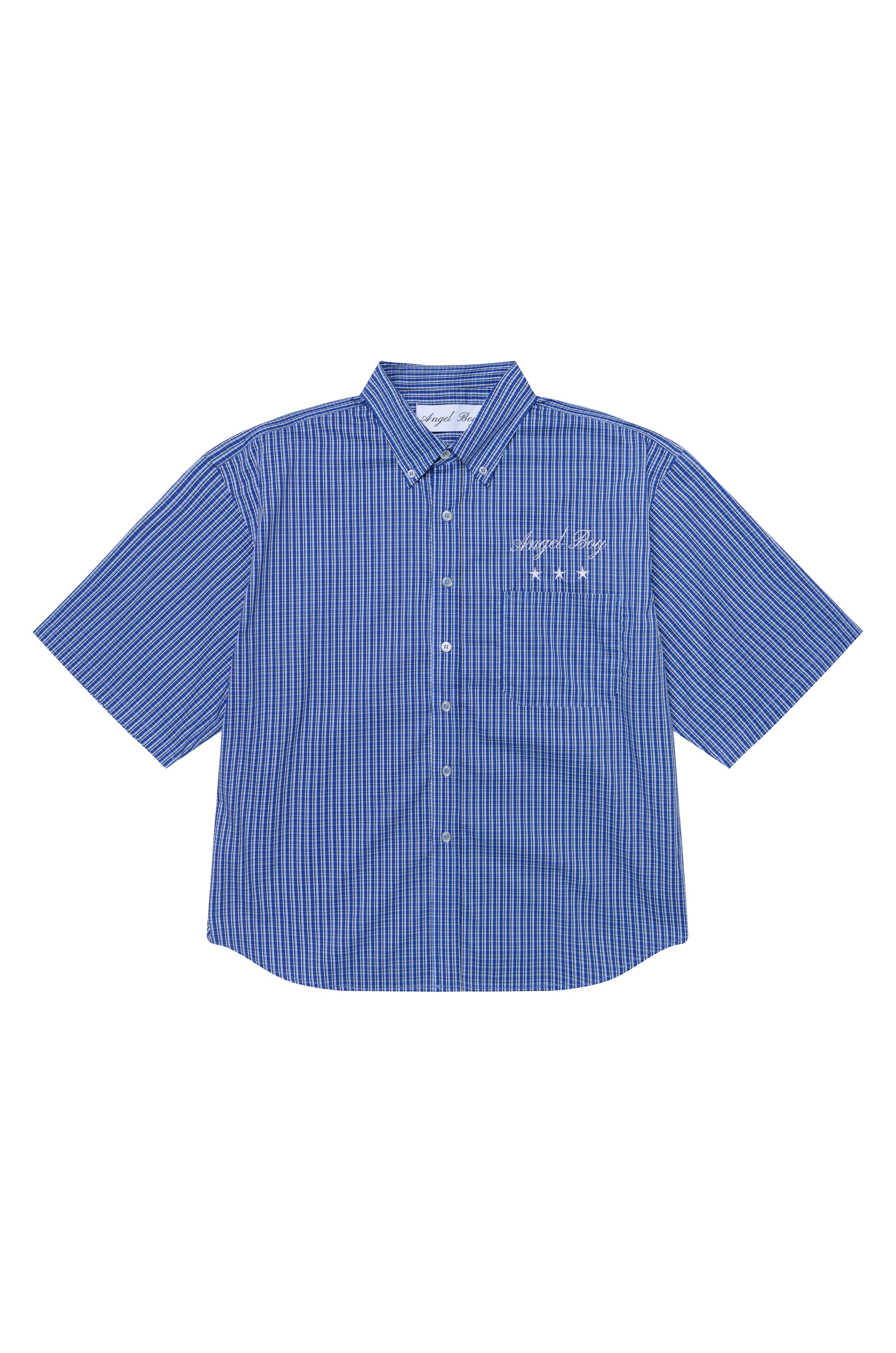 Angel Boy Blue Checkered Shirt
