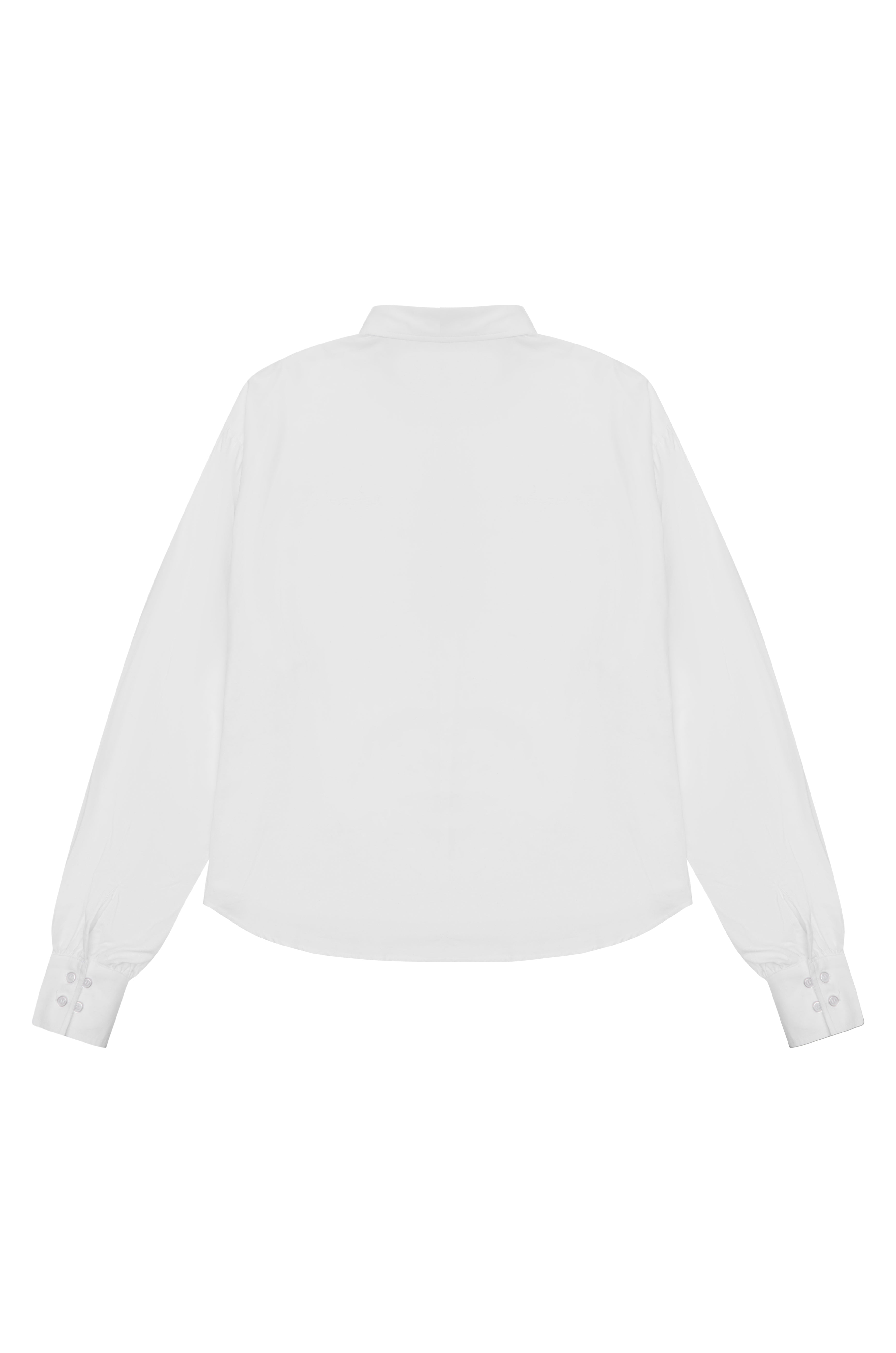 White Long Sleeve Button Up
