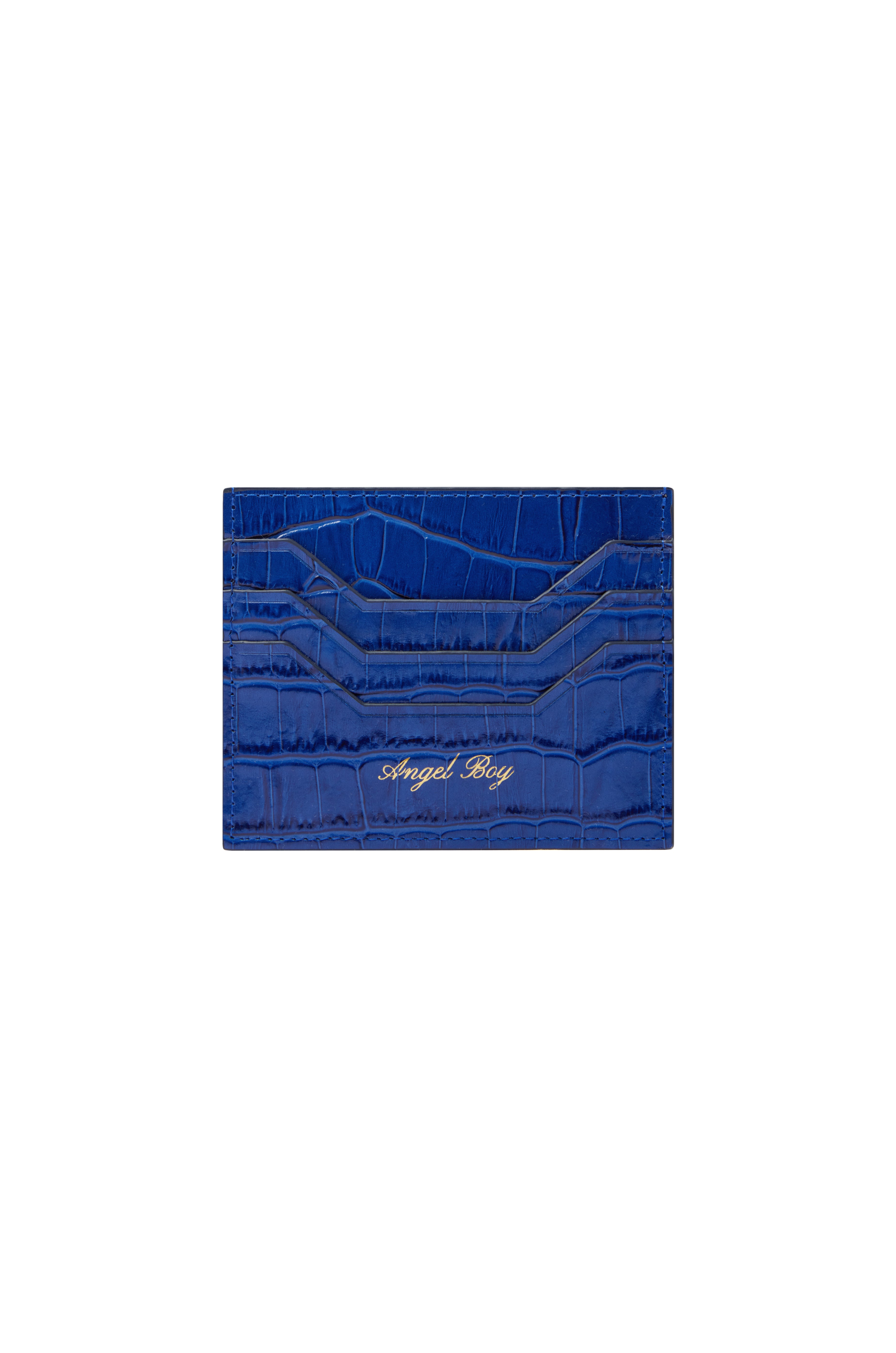 Angel Boy Blue Card Holder