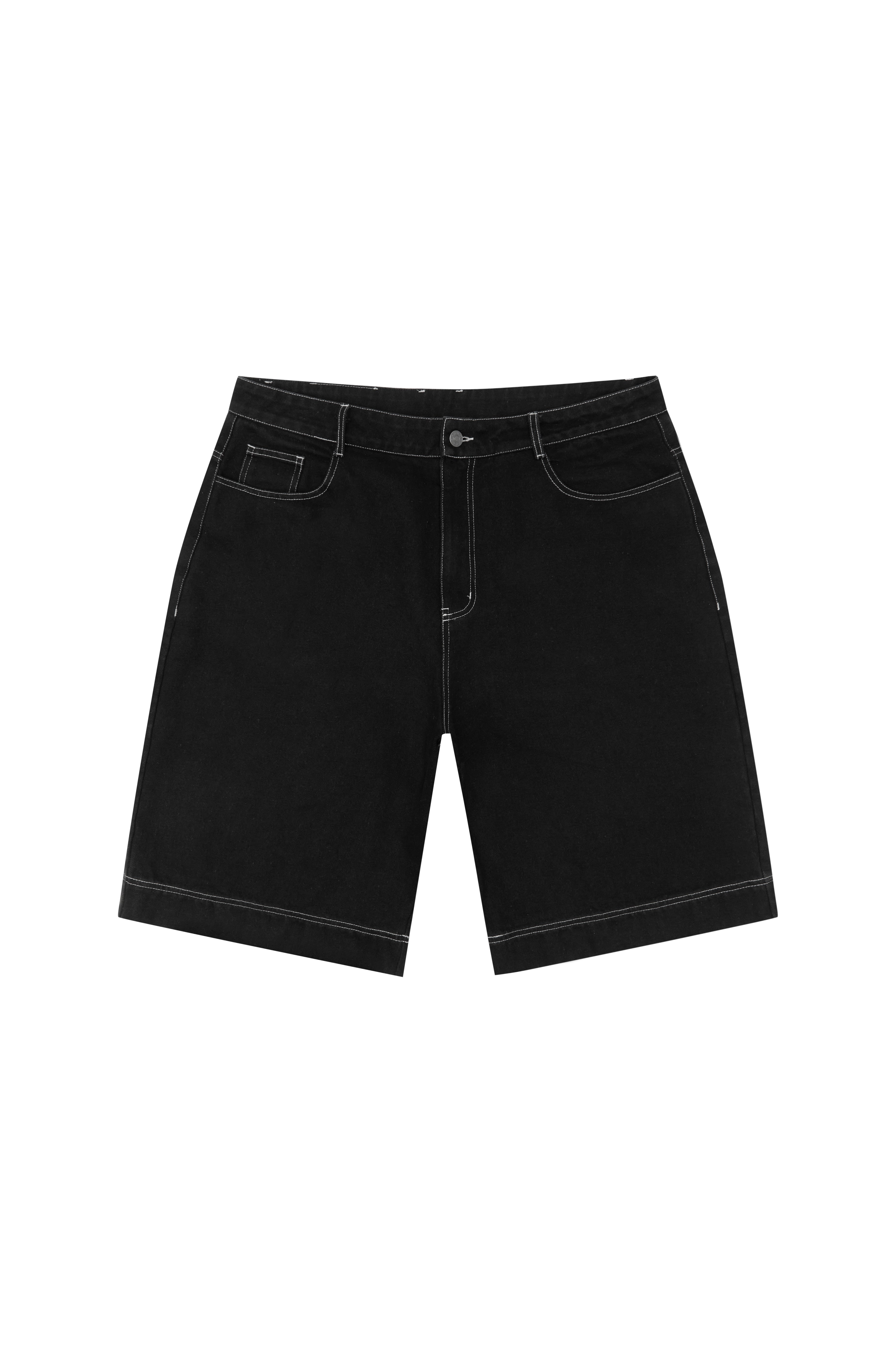 Angel Boy Black Denim Shorts