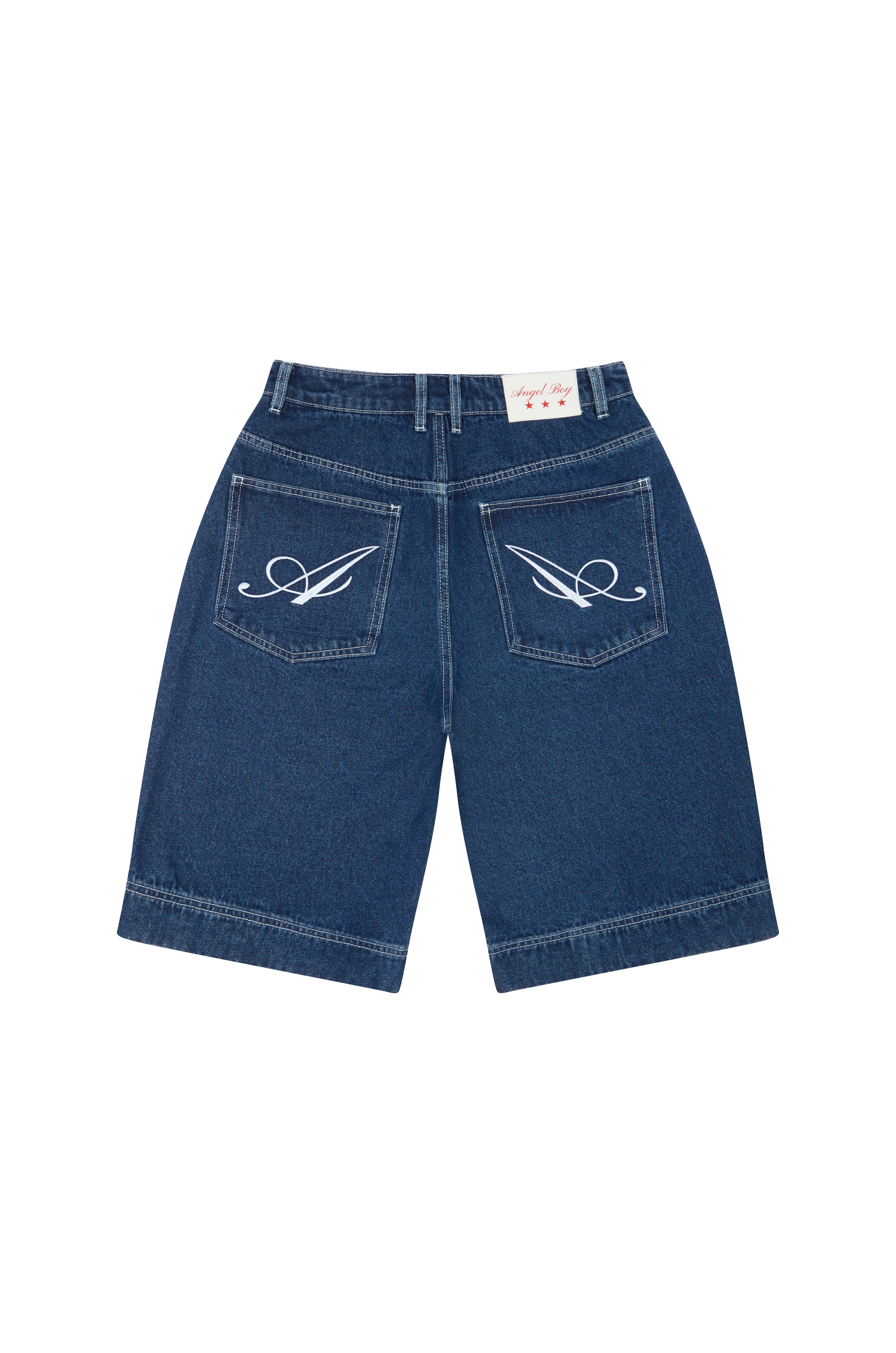 Angel Boy Navy Blue Denim Shorts