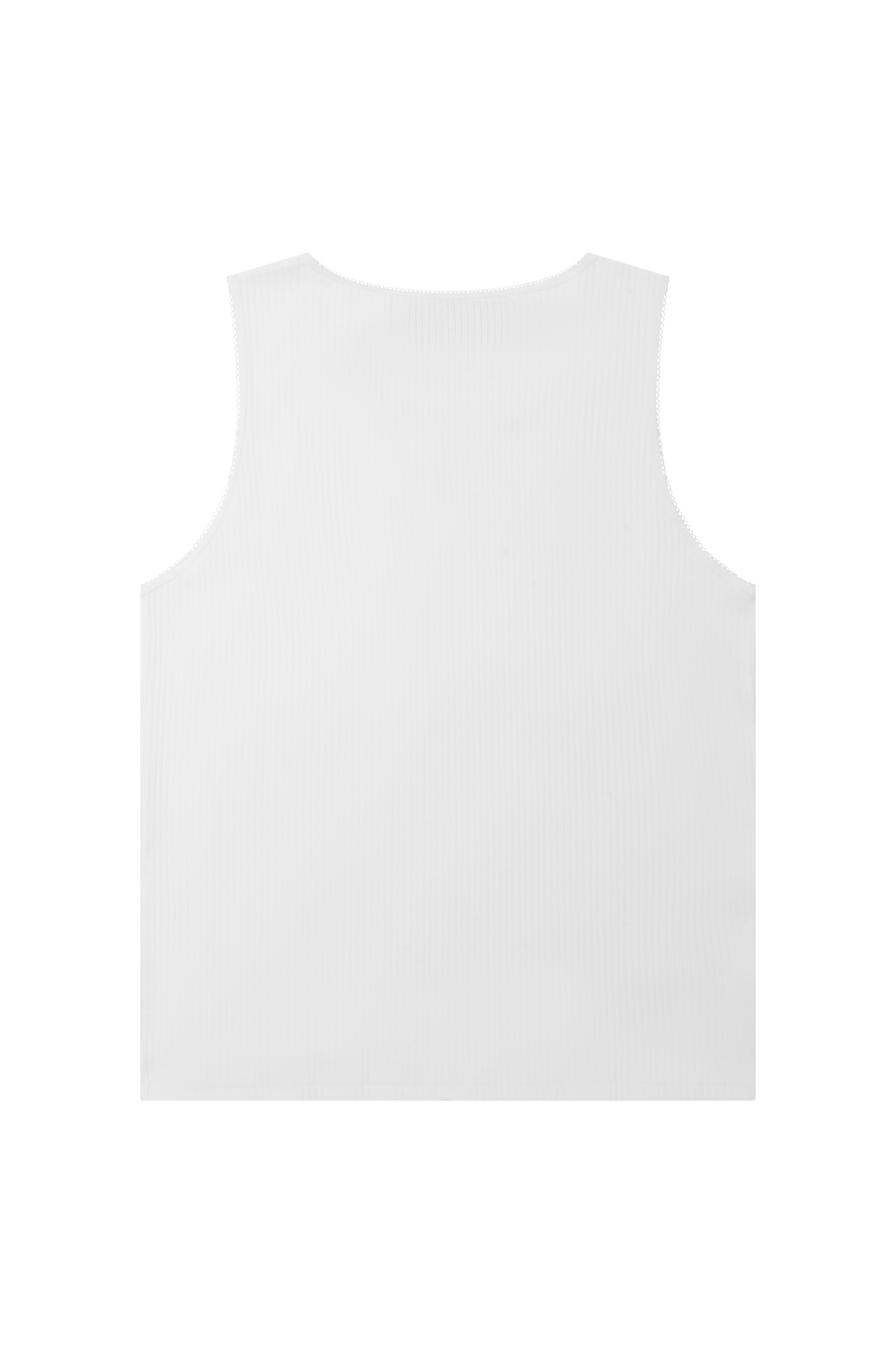 Signature White Singlet
