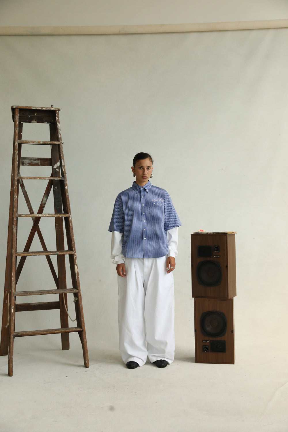 Angel Boy Blue Checkered Shirt