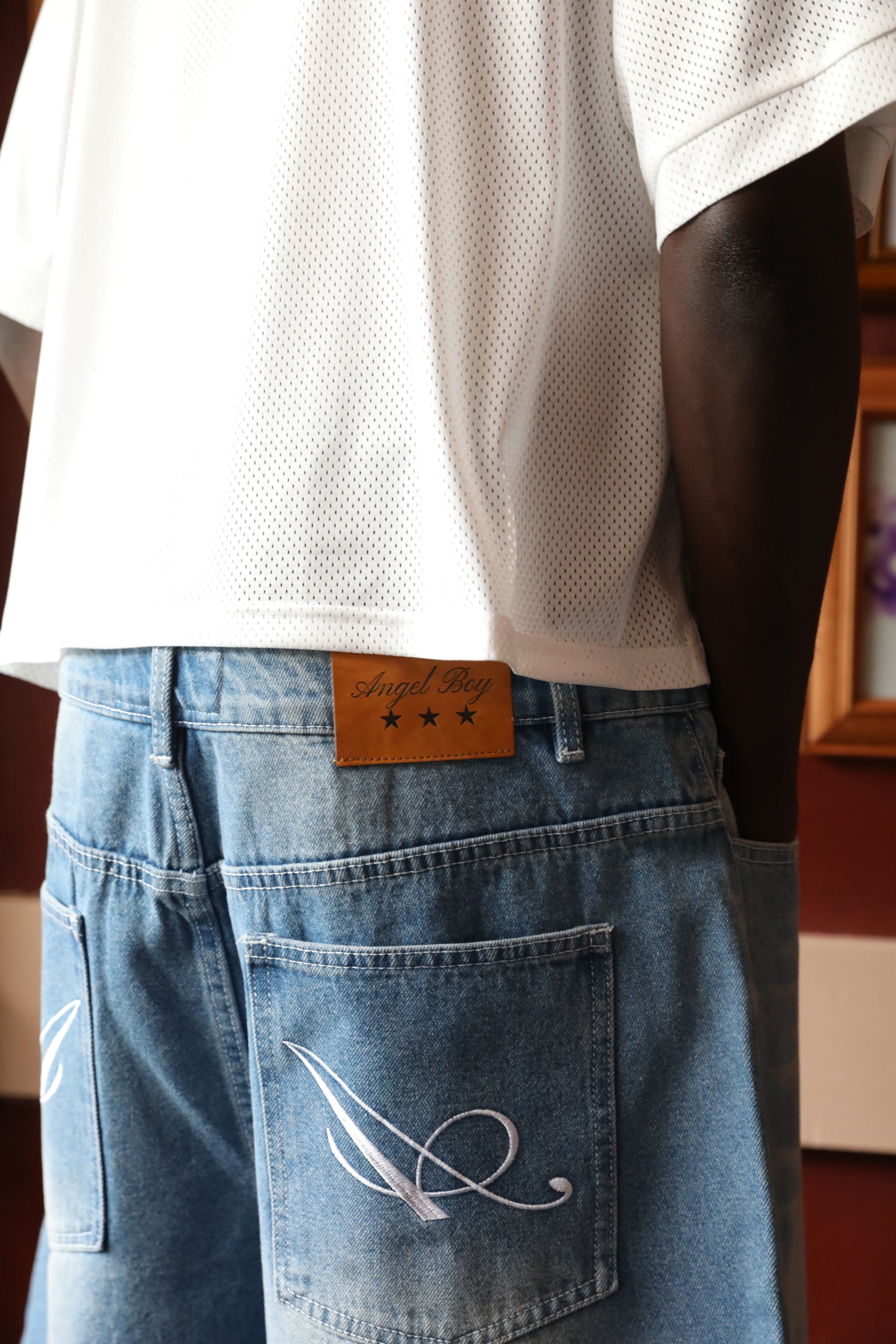 Light Blue Denim Shorts