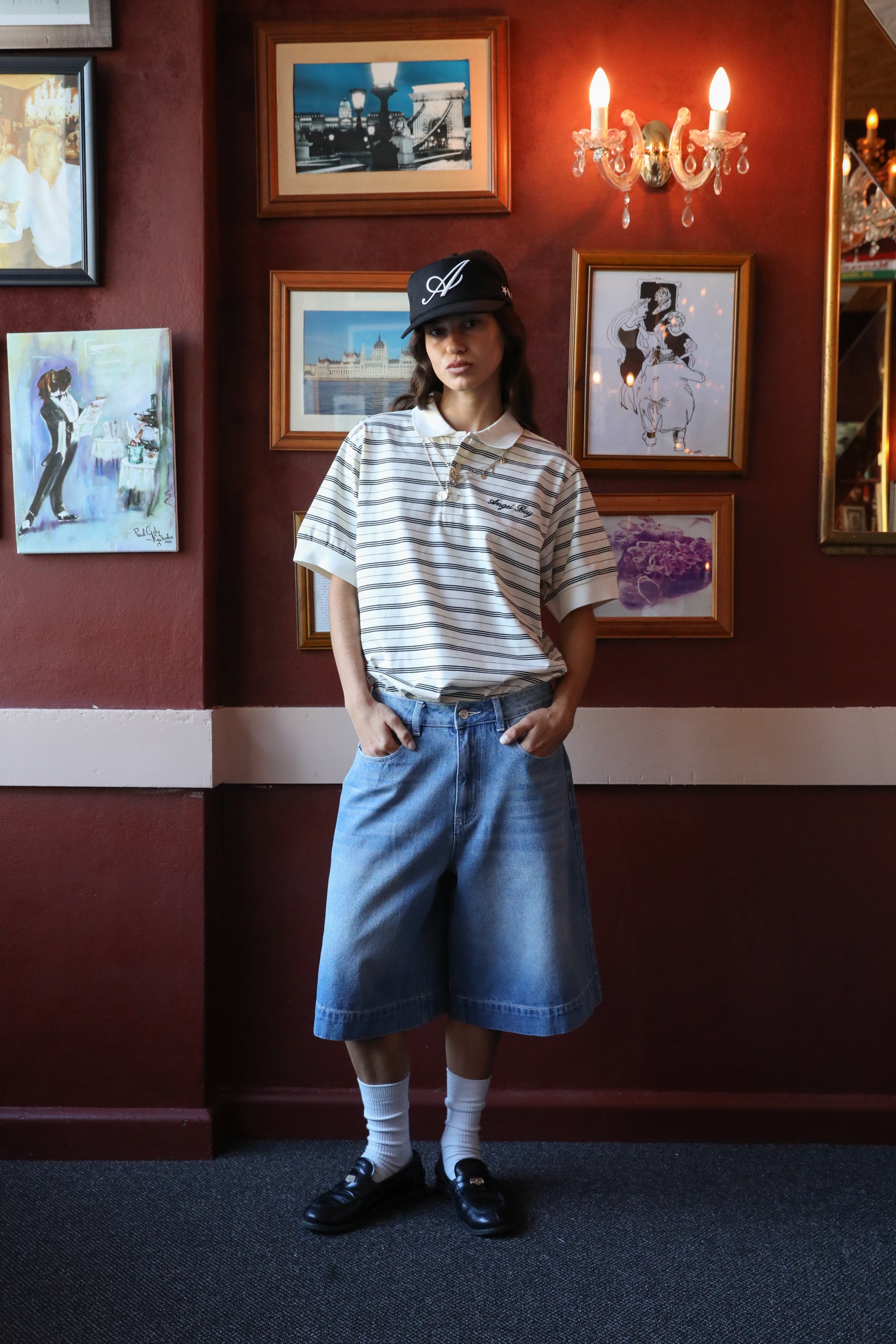 Light Blue Denim Shorts