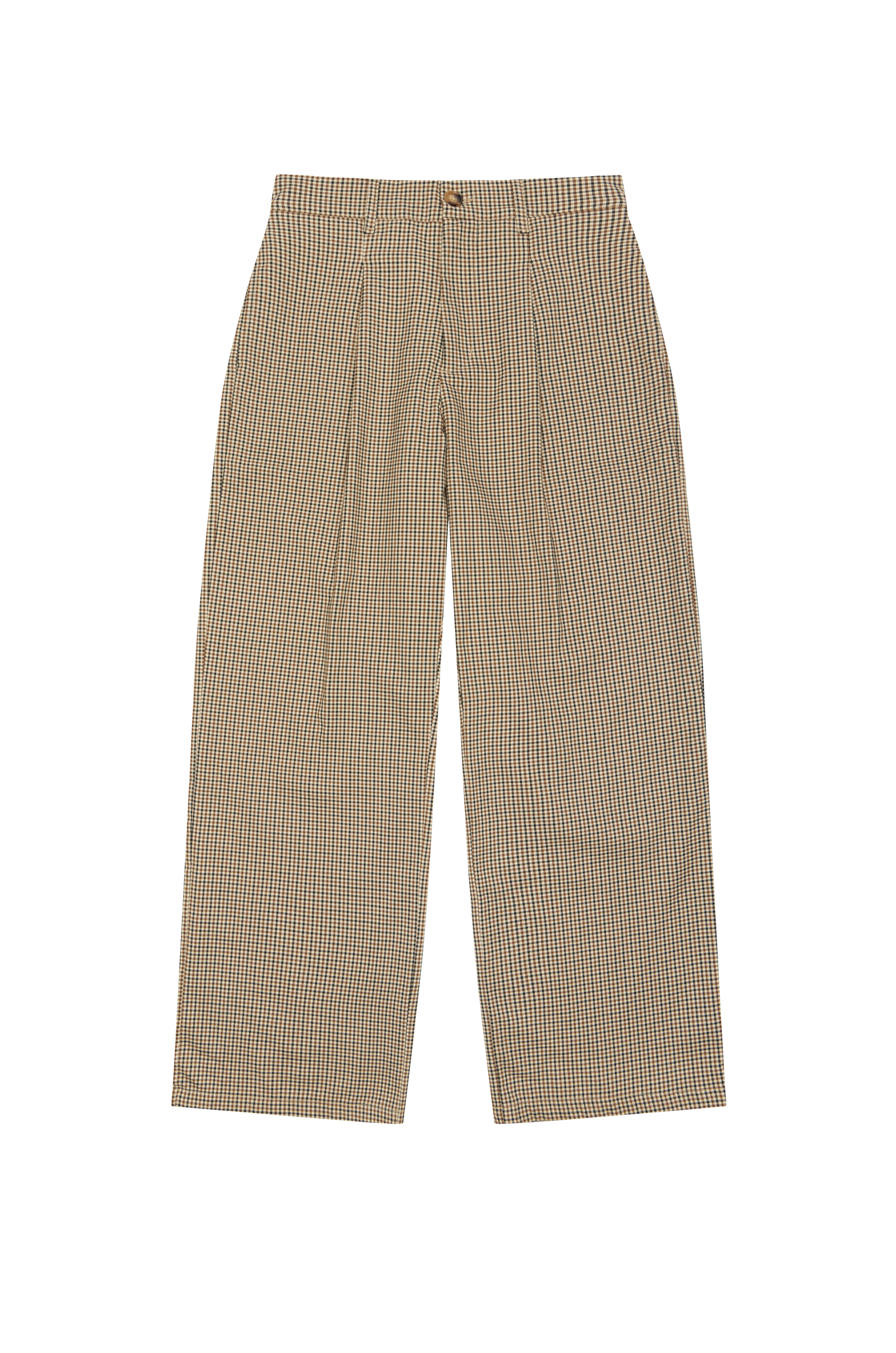 Houndstooth Pleated Pants