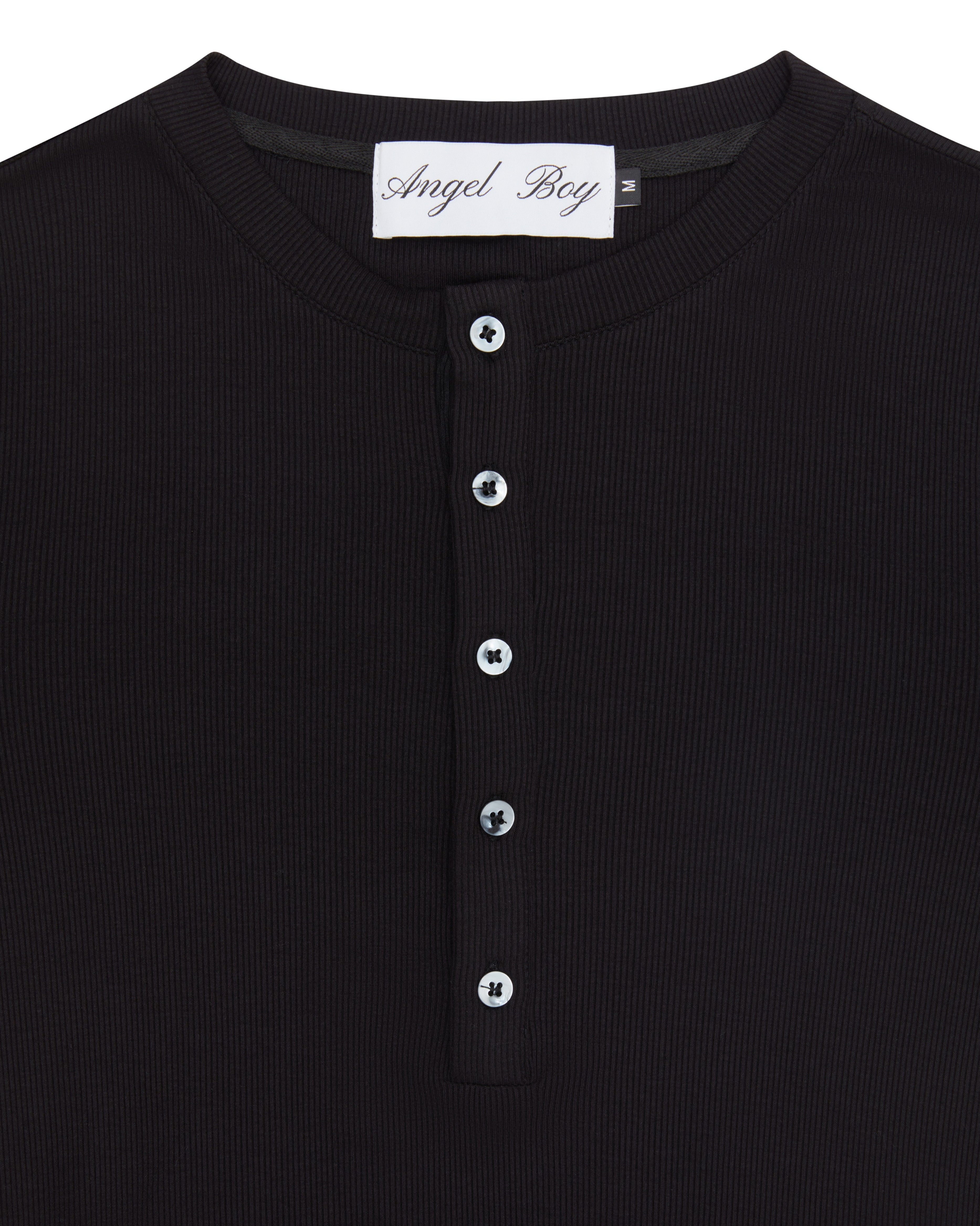 Black Henley Shirt
