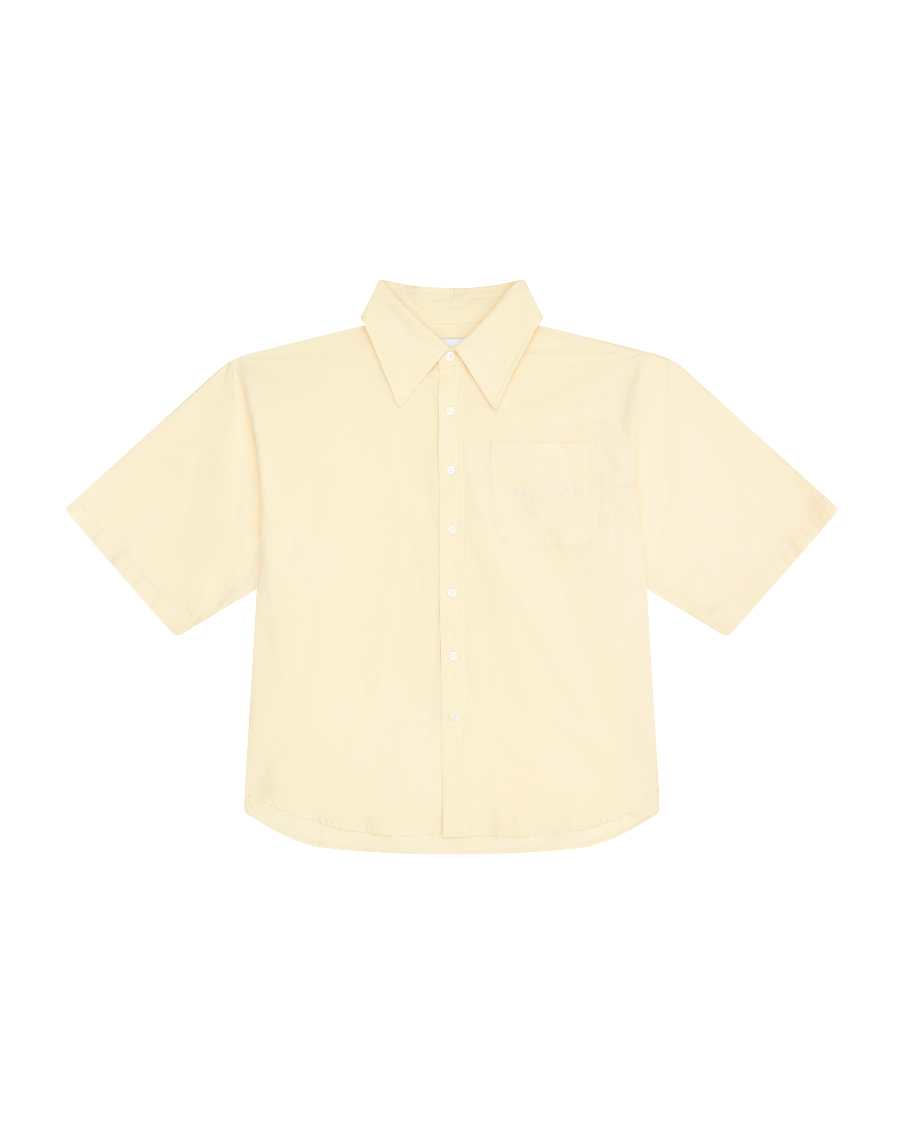Yellow Short Sleeve Button Up