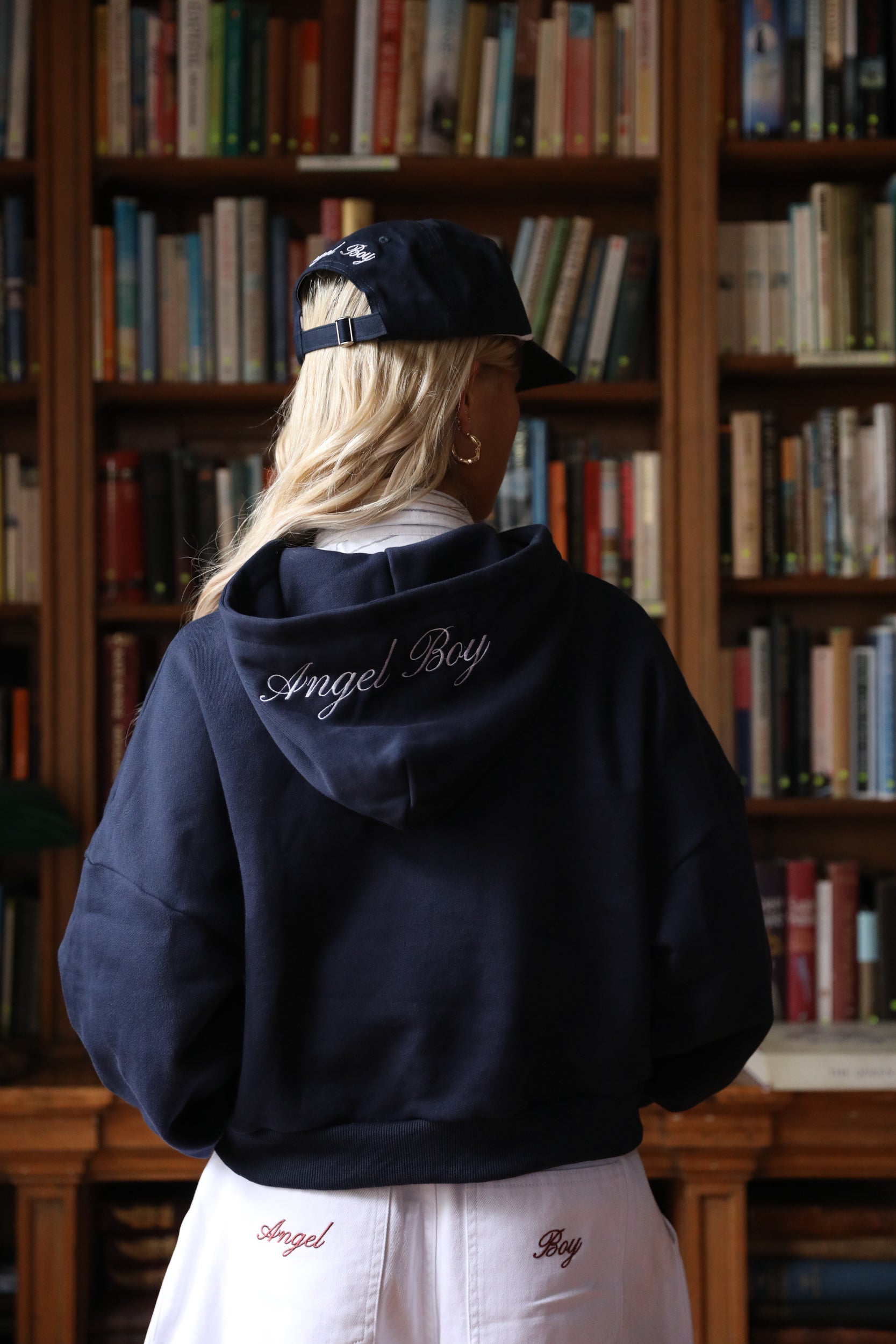 Angel Boy Script Blue Hoodie