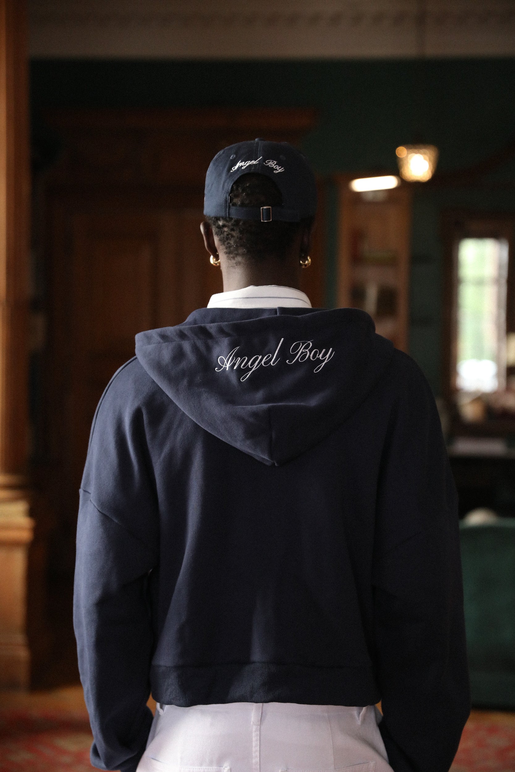 Angel Boy Script Blue Hoodie