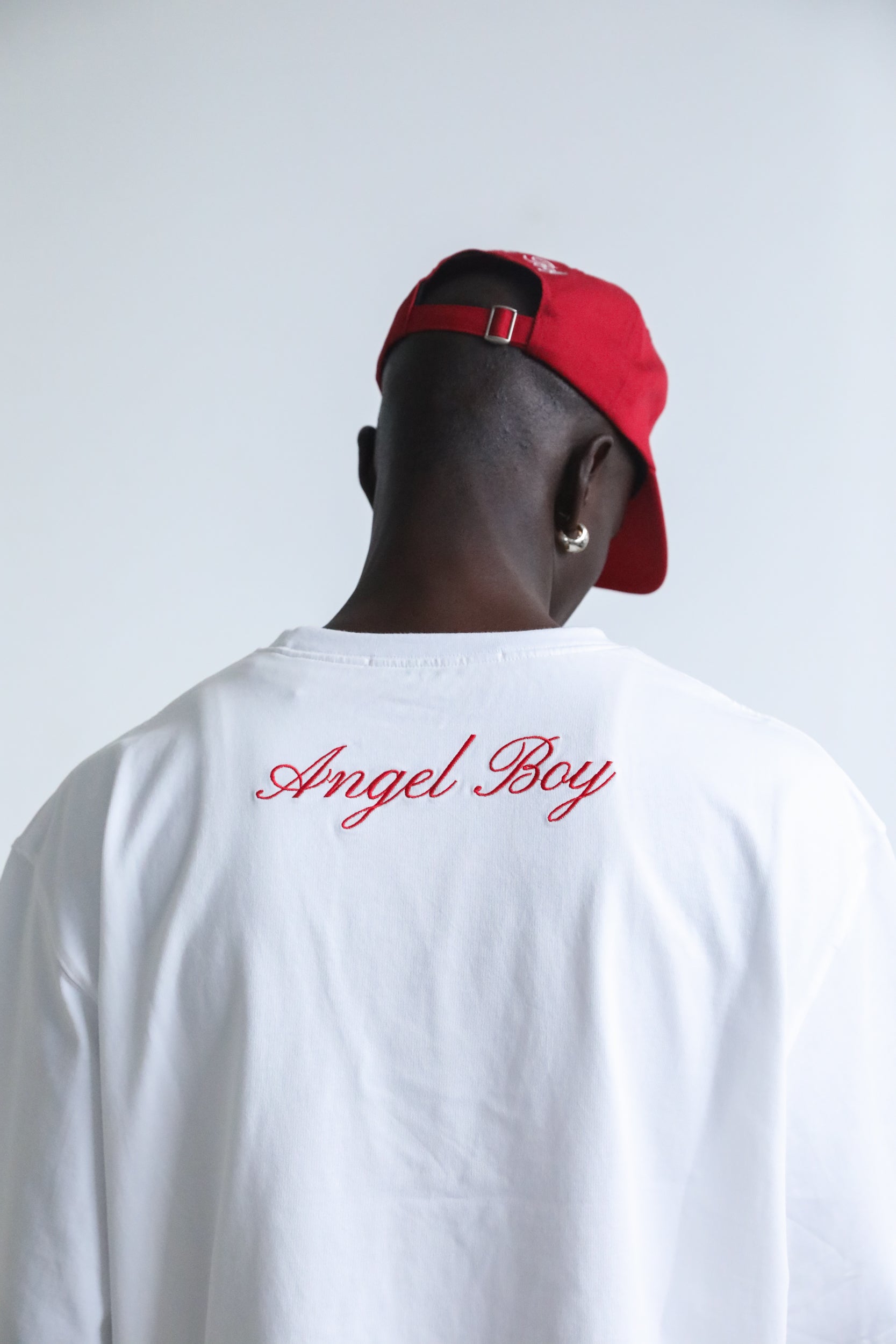 Signature White Box Tee - Red