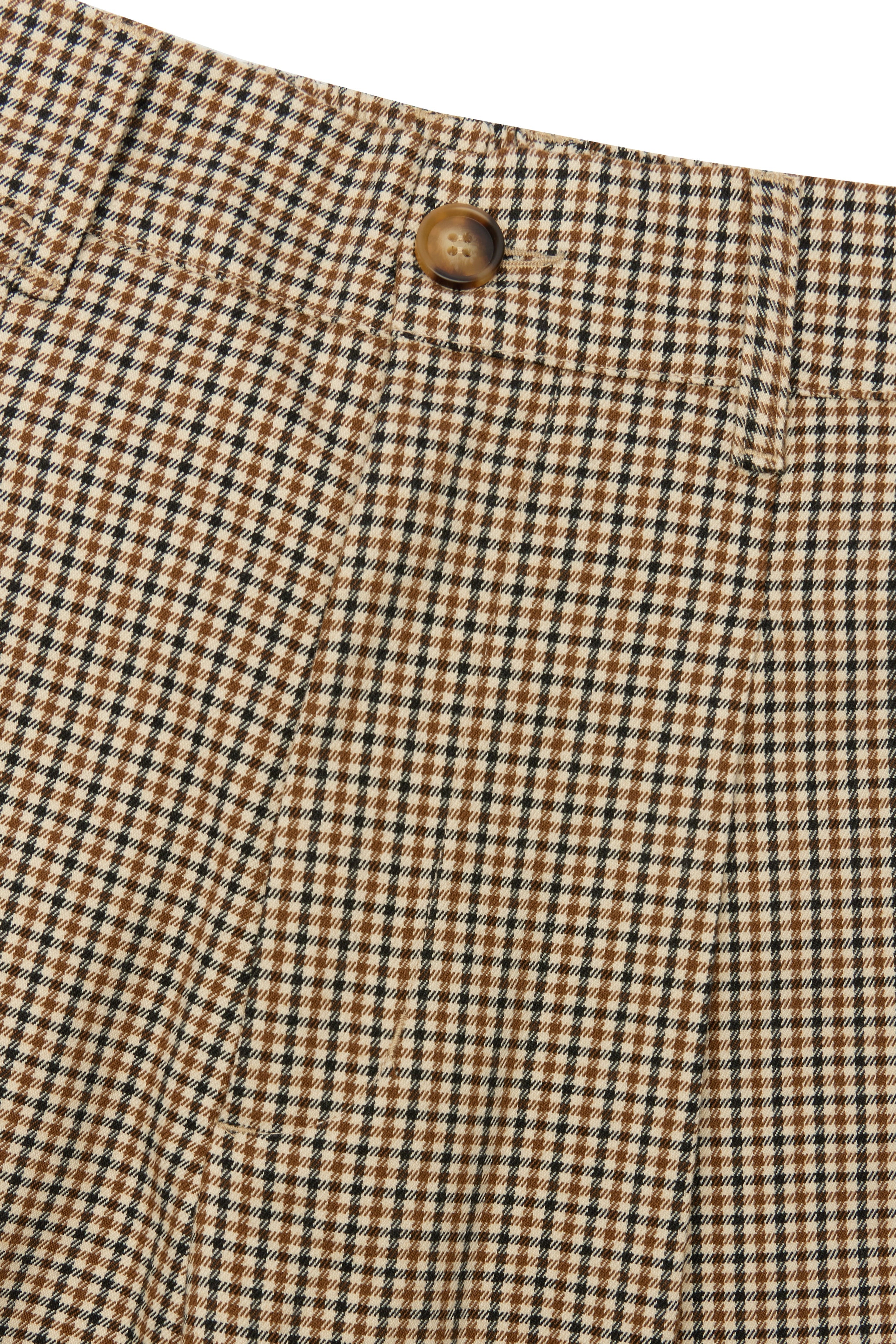 Houndstooth Pleated Pants