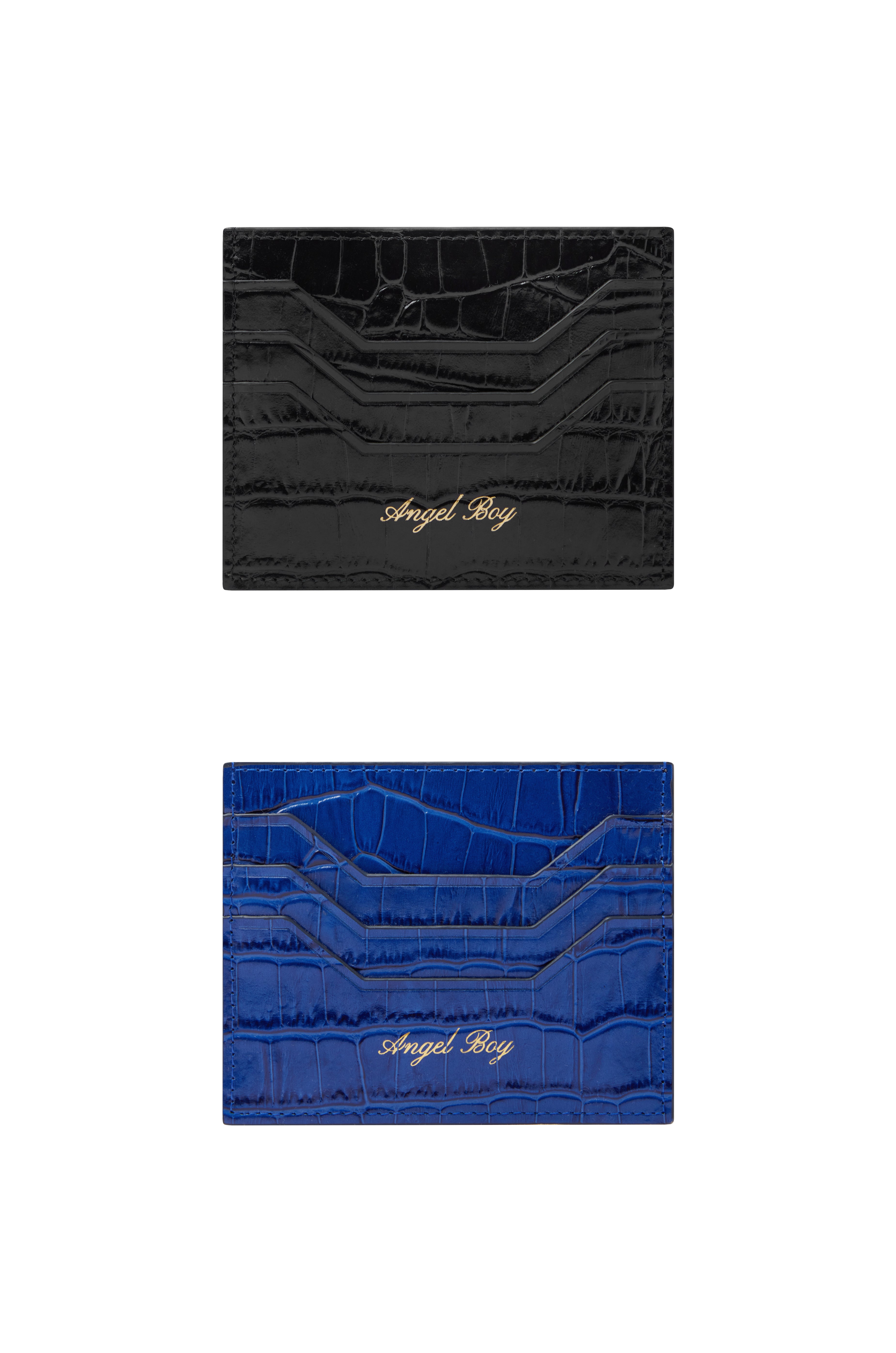 Angel Boy Black Card Holder
