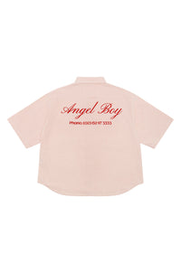 Angel Boy Red Pinstripe Shirt
