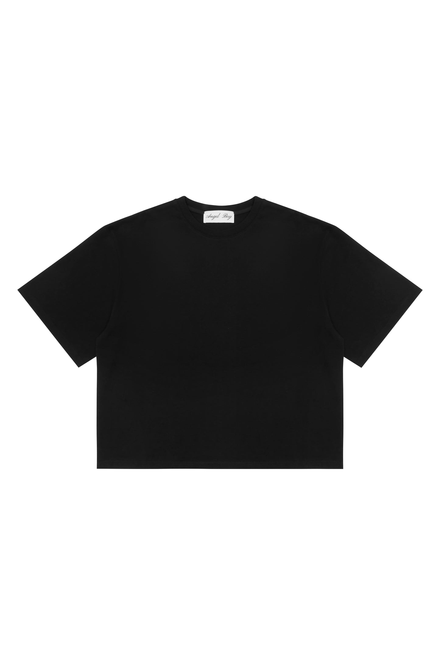 Signature Black Box Tee - Black Writing