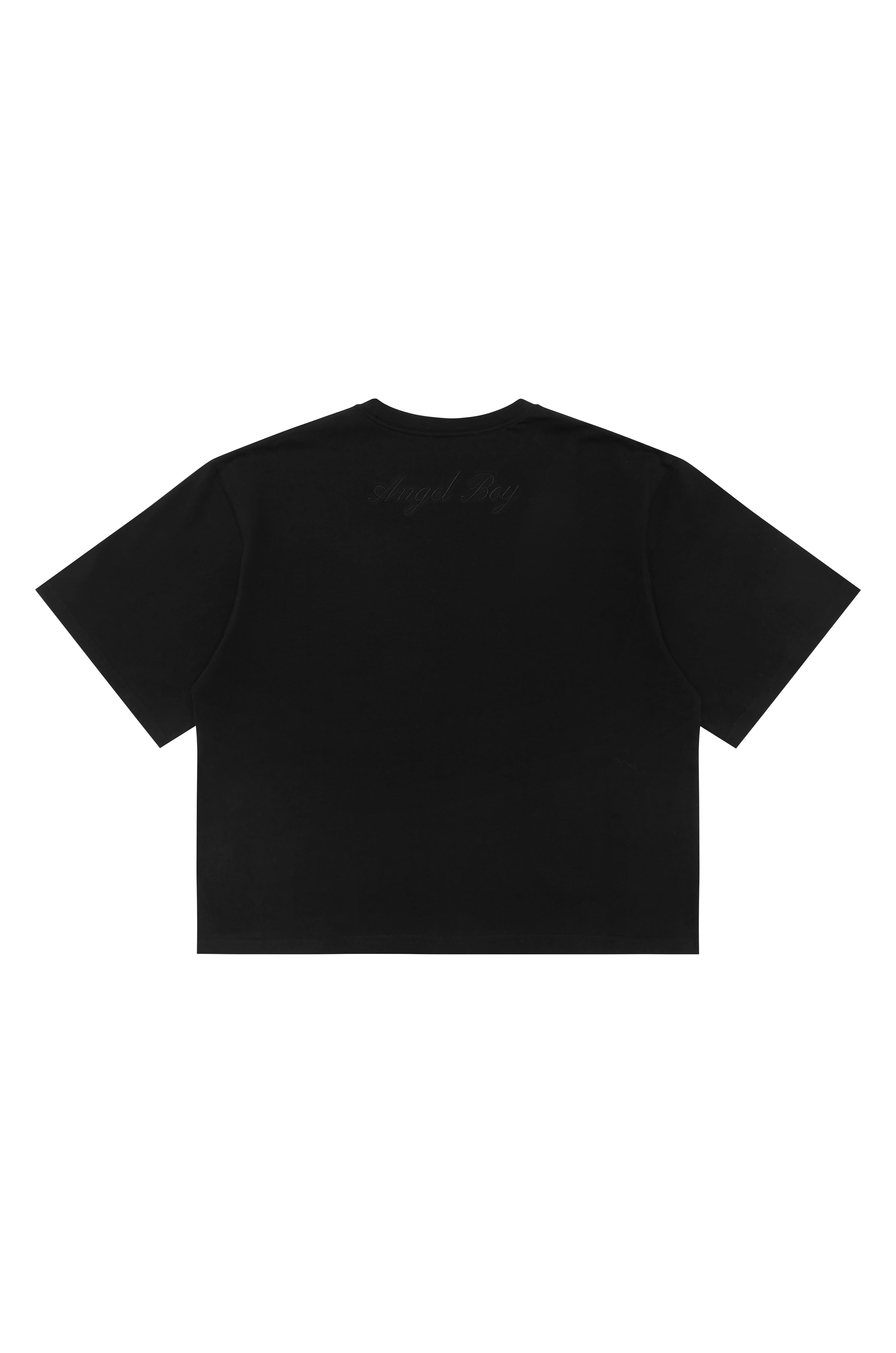 Signature Black Box Tee - Black Writing