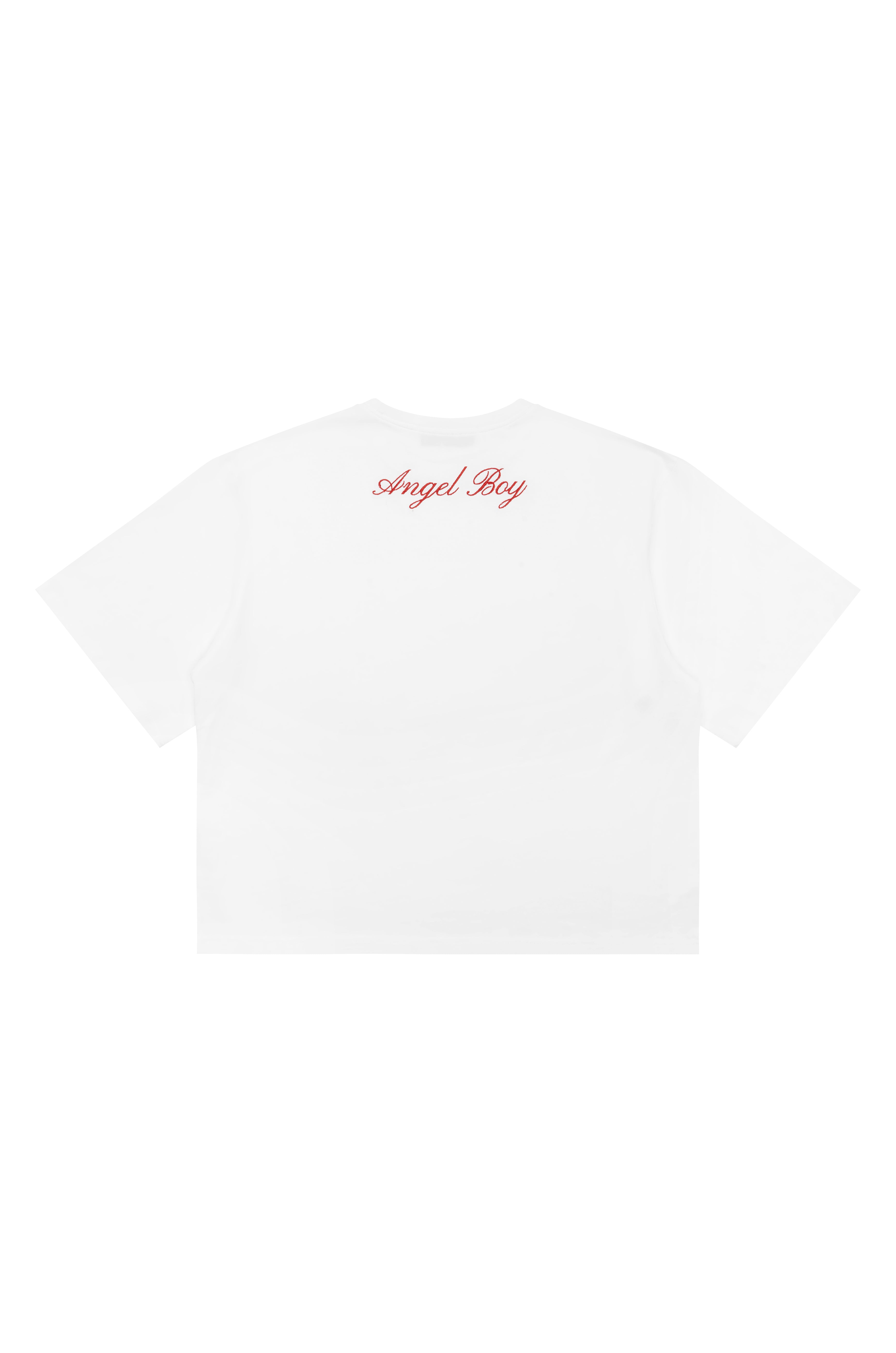 Signature White Box Tee - Red