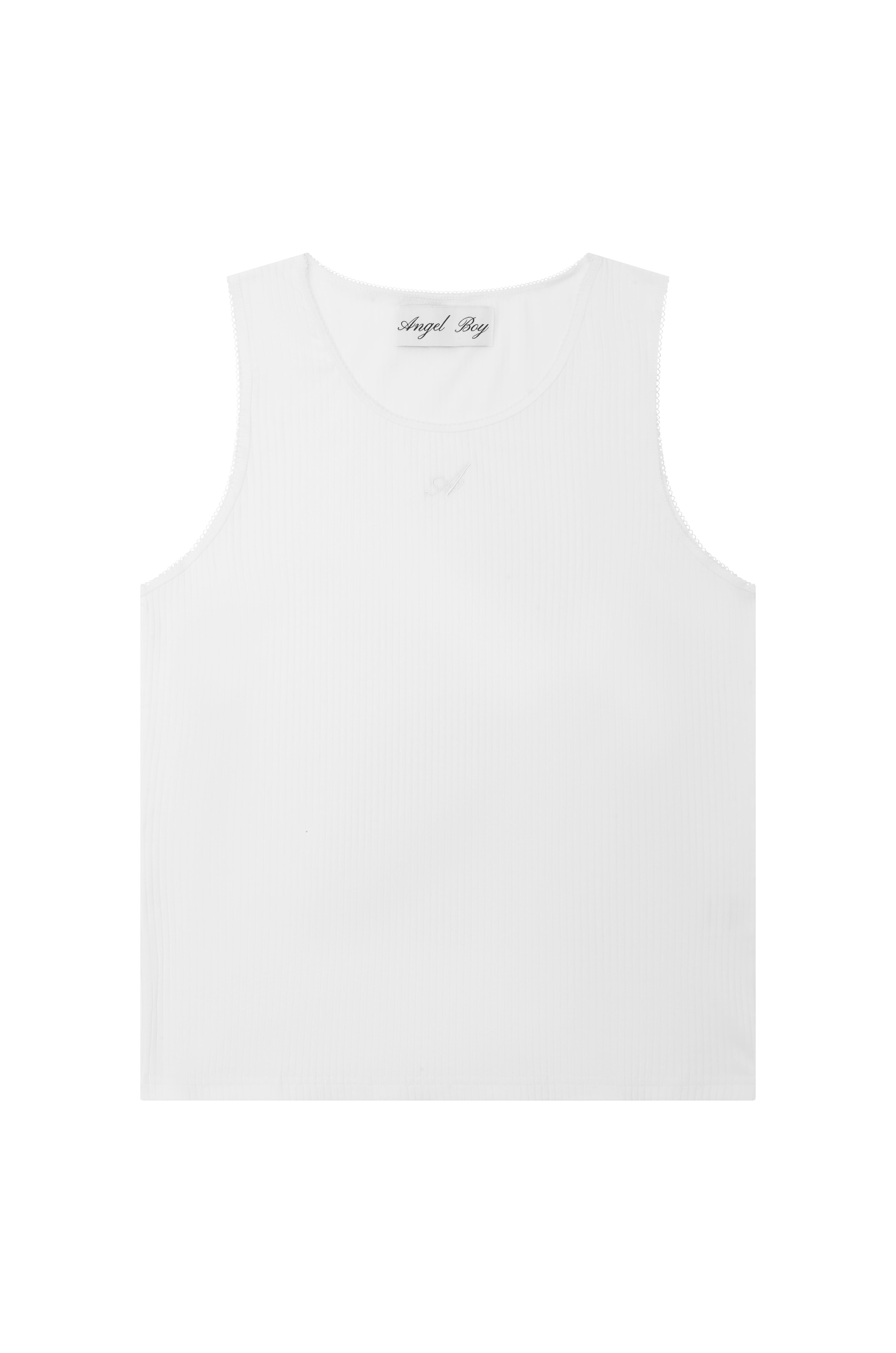 Signature White Singlet