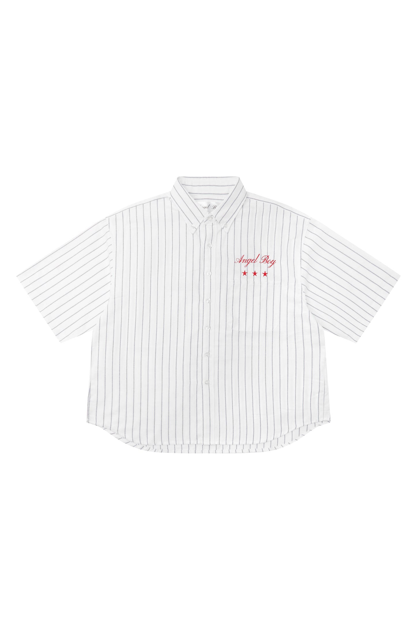 Angel Boy Black Pinstripe Shirt