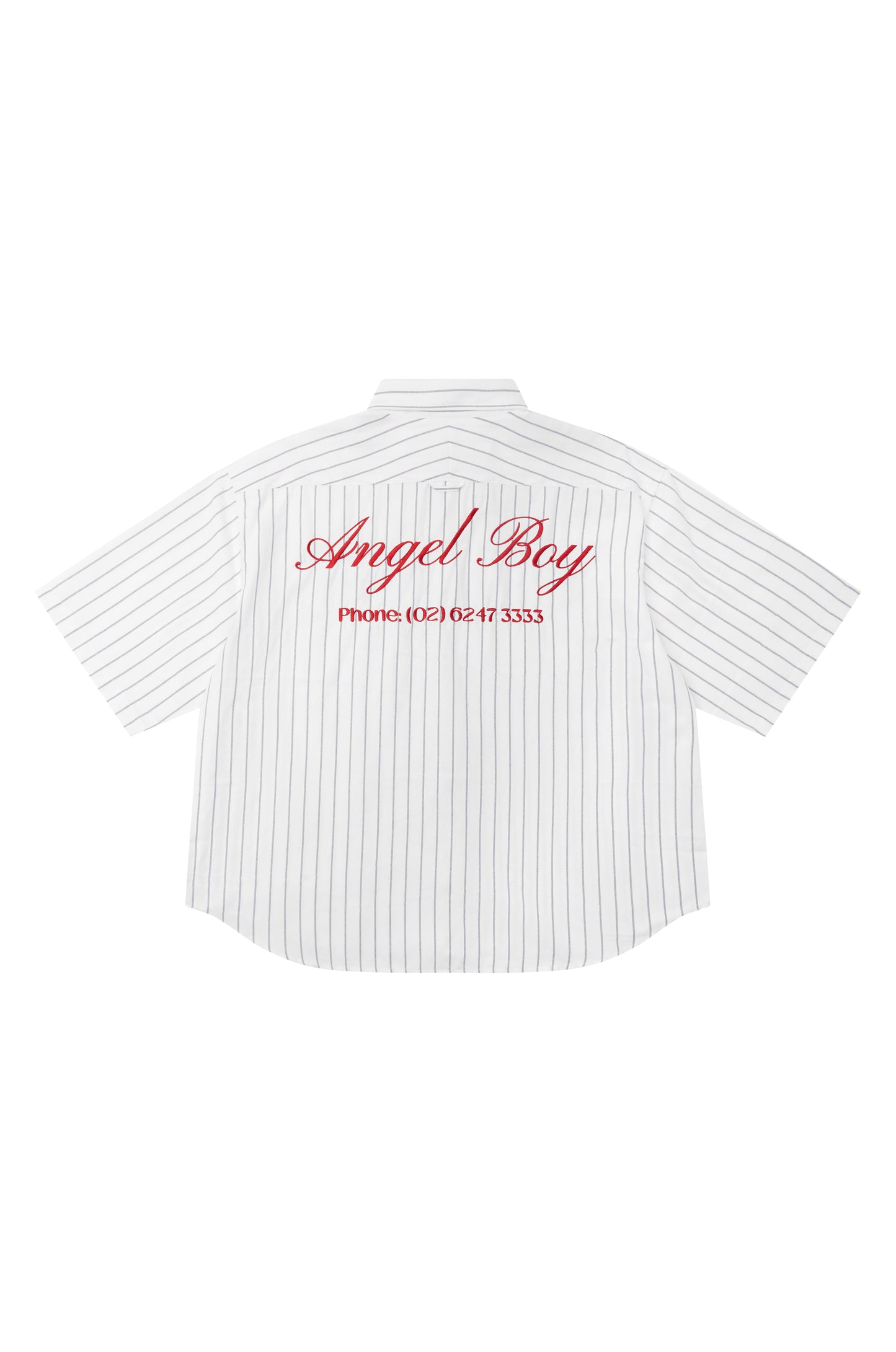 Angel Boy Black Pinstripe Shirt