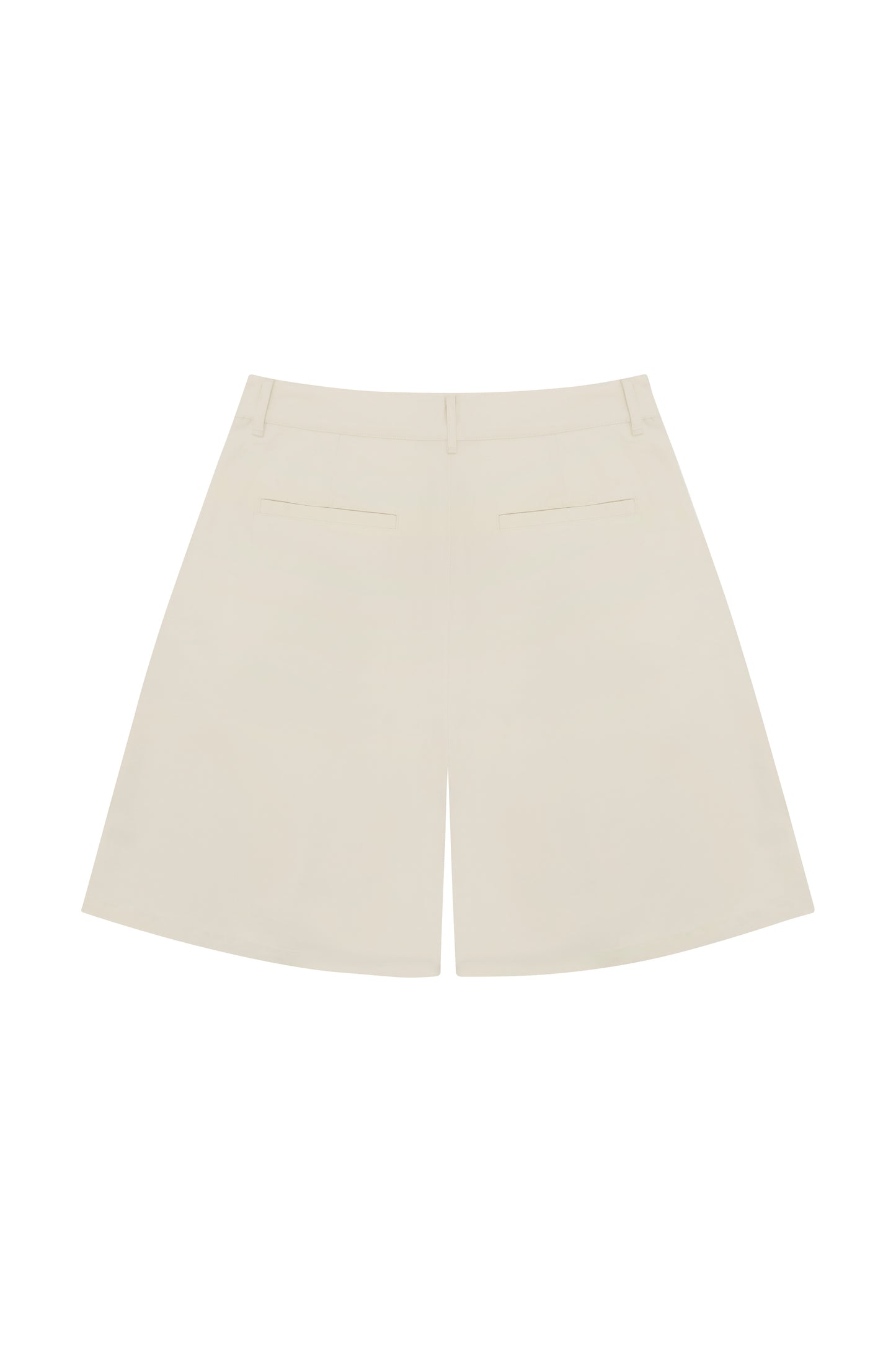 White Pleated Shorts