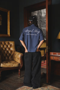 Angel Boy Navy Pinstripe Shirt