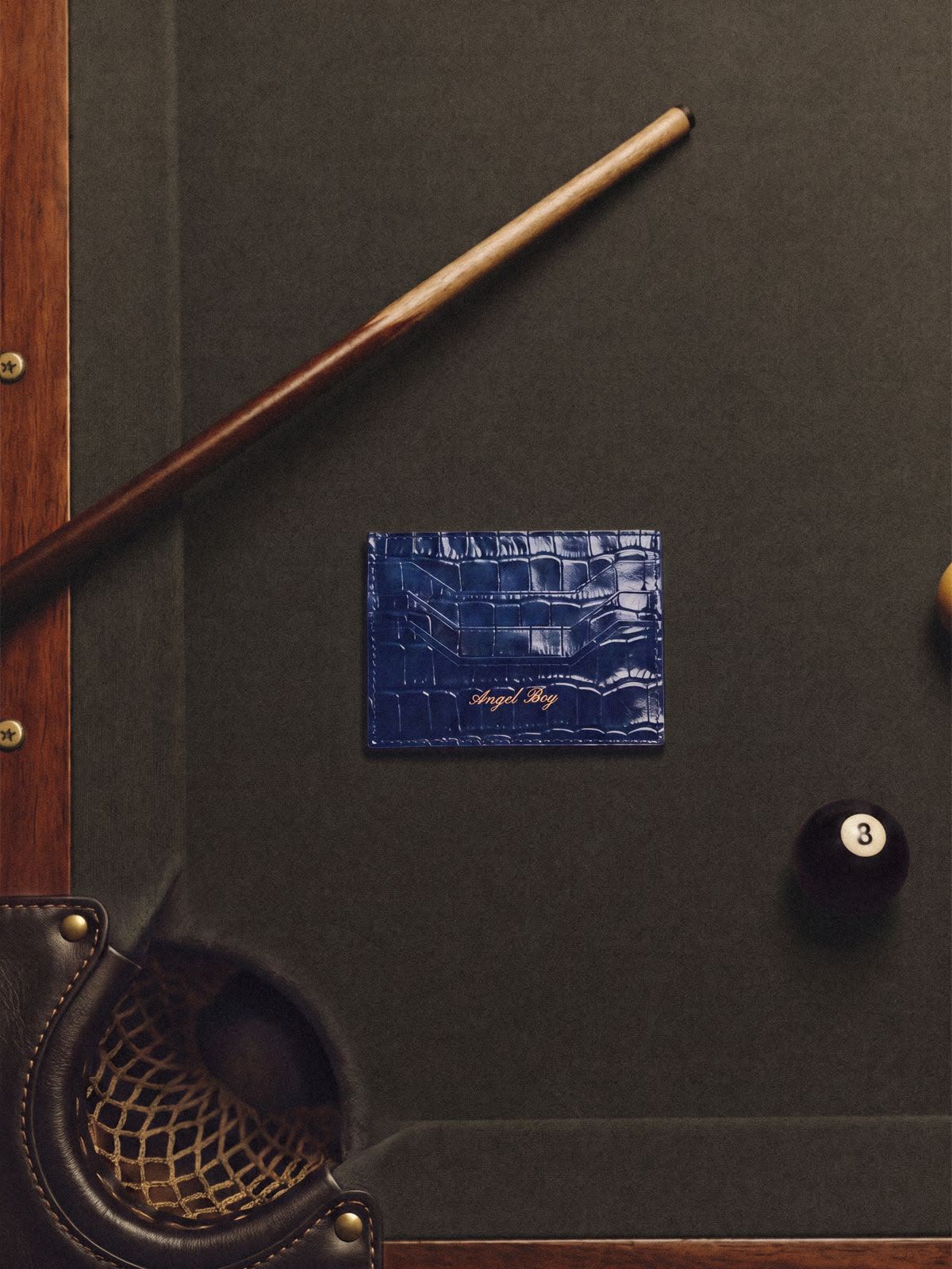 Angel Boy Blue Card Holder